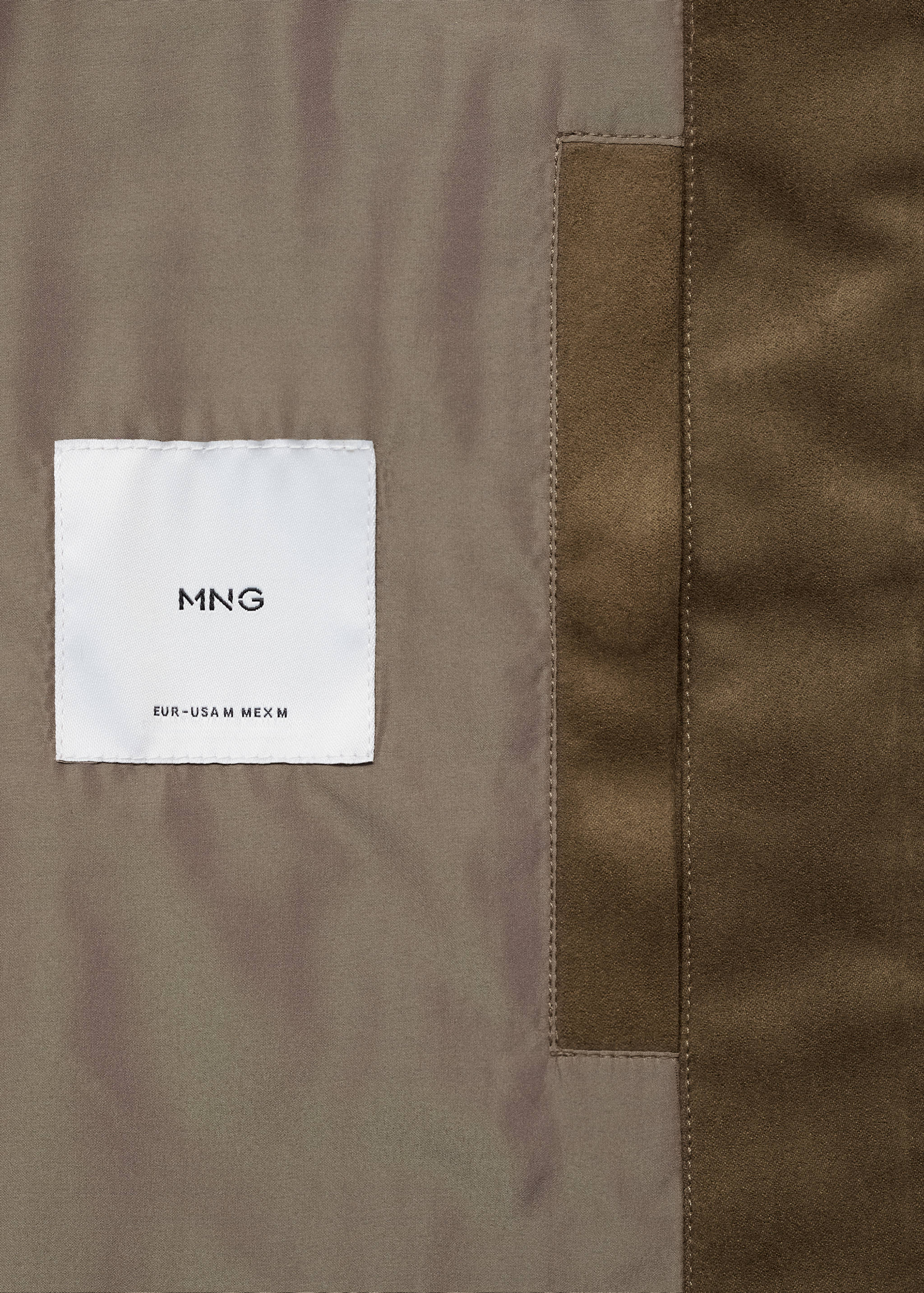 Suede-effect biker jacket - Details of the article 0