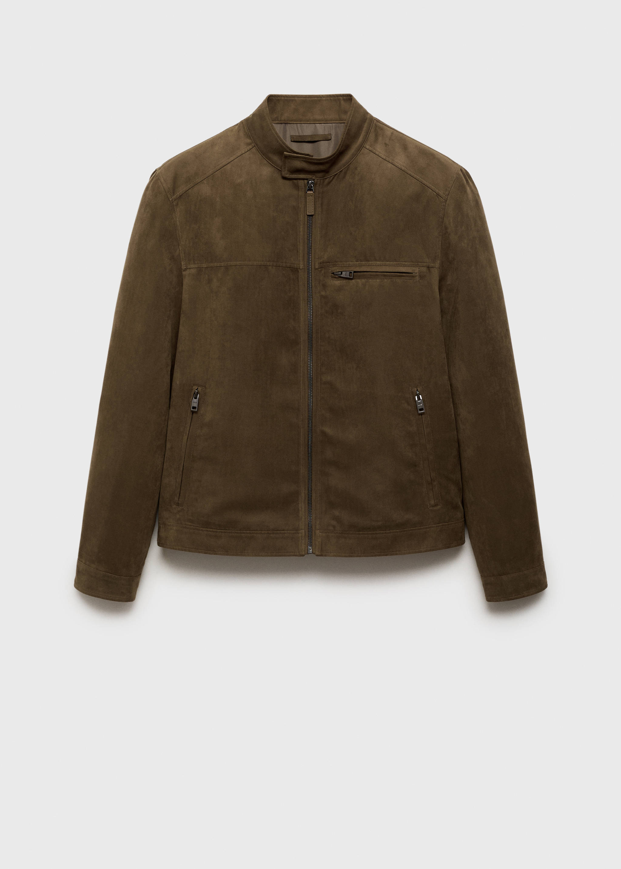 Blouson biker imitation daim - Article sans modèle