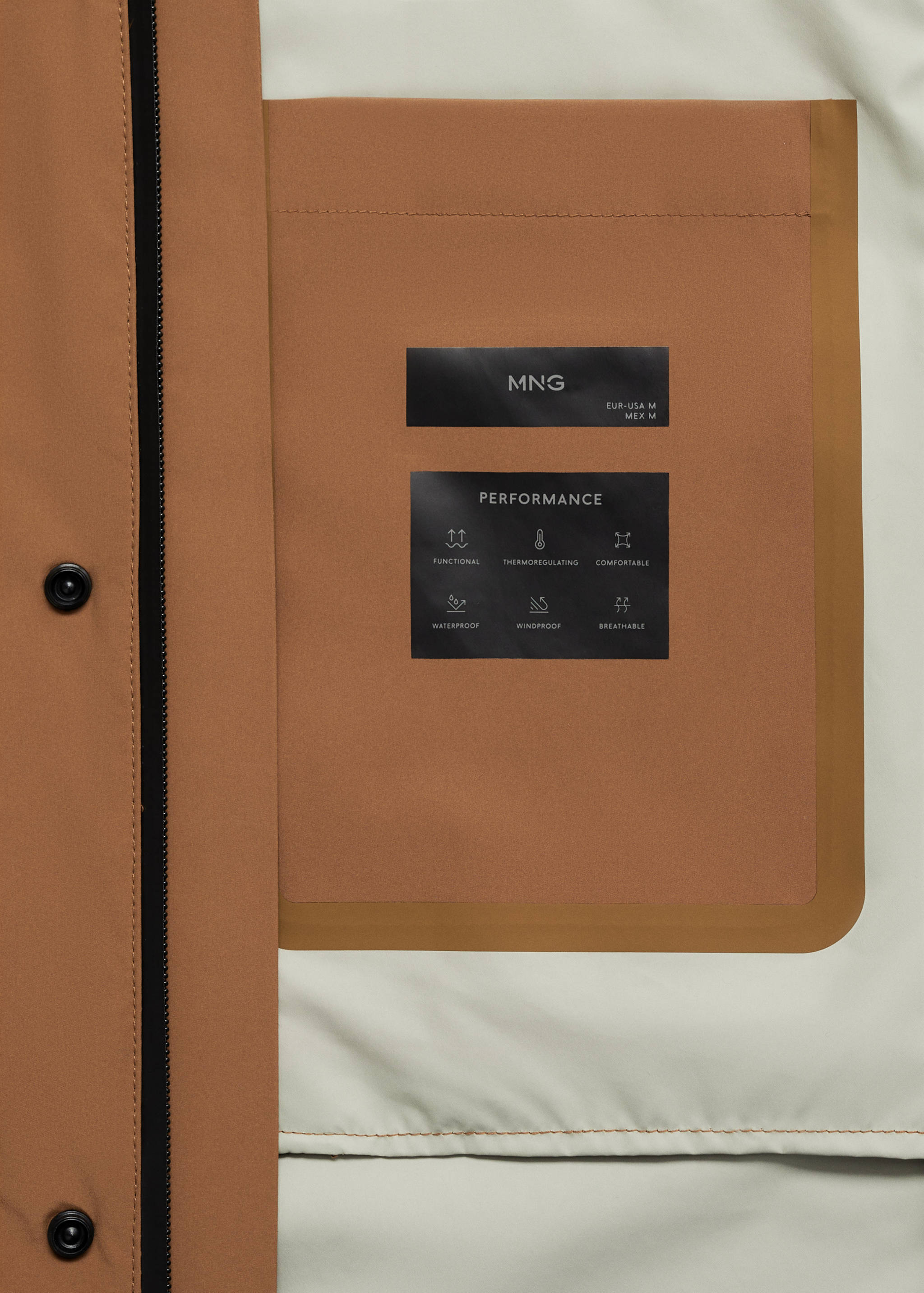 COOLMAX® technology waterproof parka - Details of the article 0