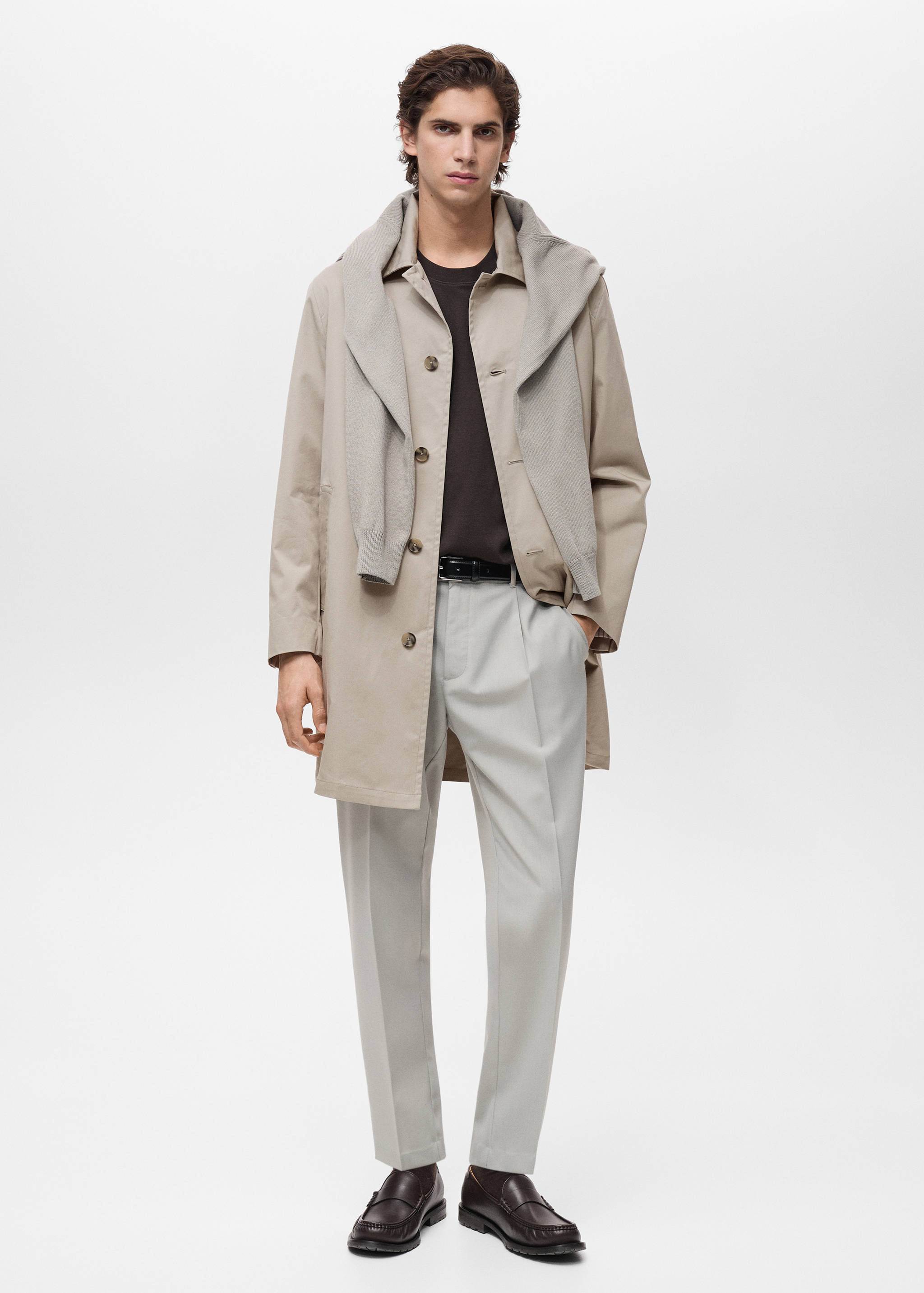 Водоотталкивающий плащ из хлопка - Общий план