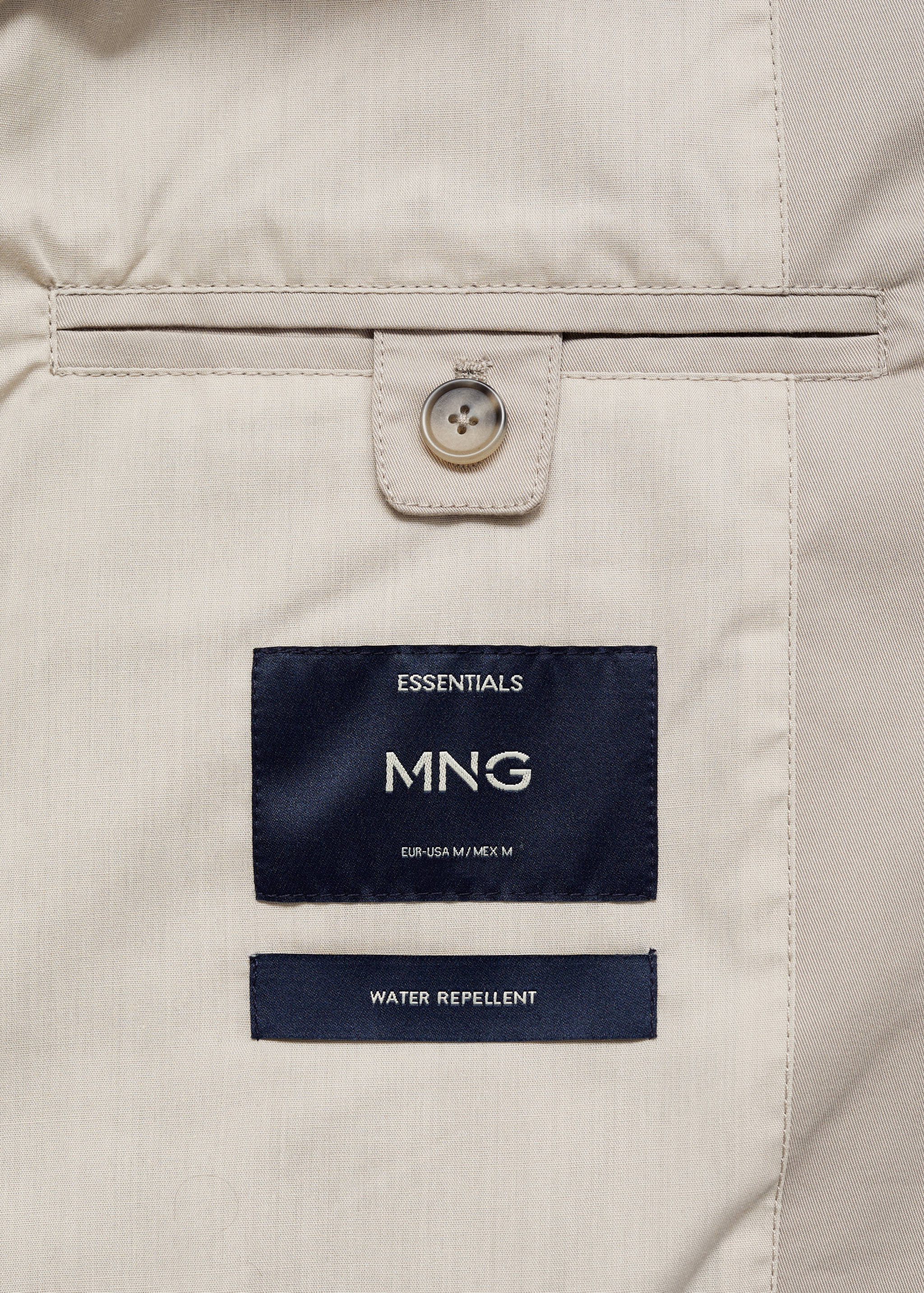 Водоотталкивающий плащ из хлопка - Деталь изделия 0