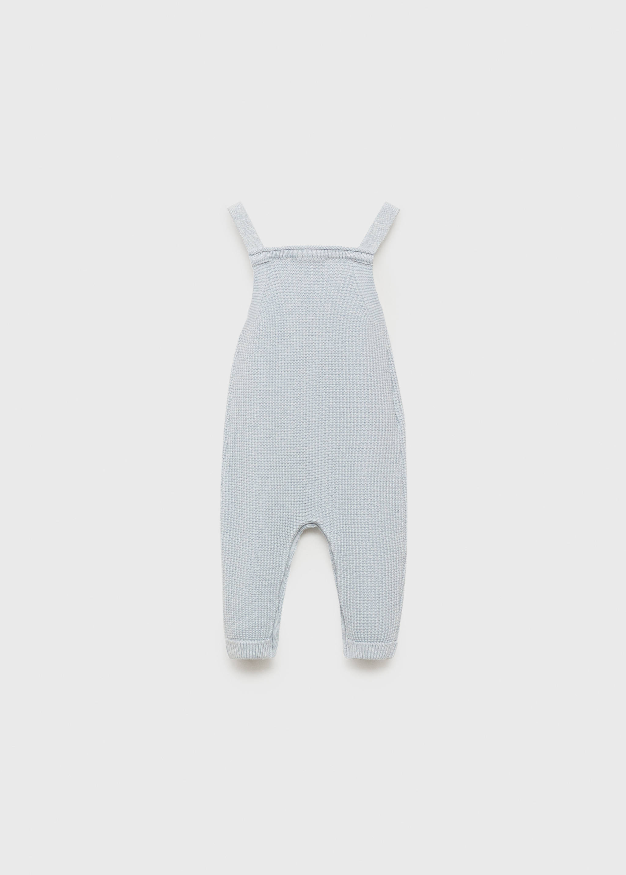 Long knitted dungarees - Reverse of the article