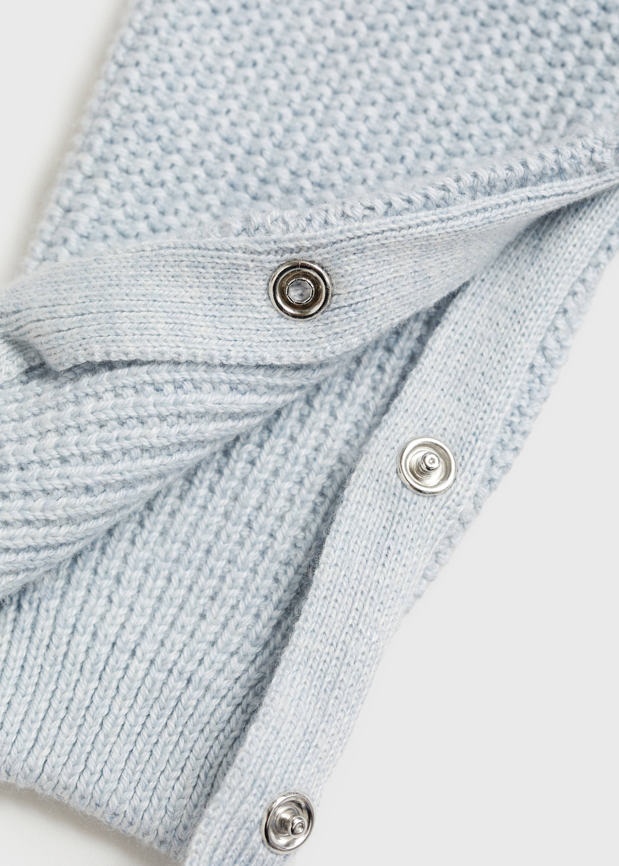 Long knitted dungarees - Details of the article 0