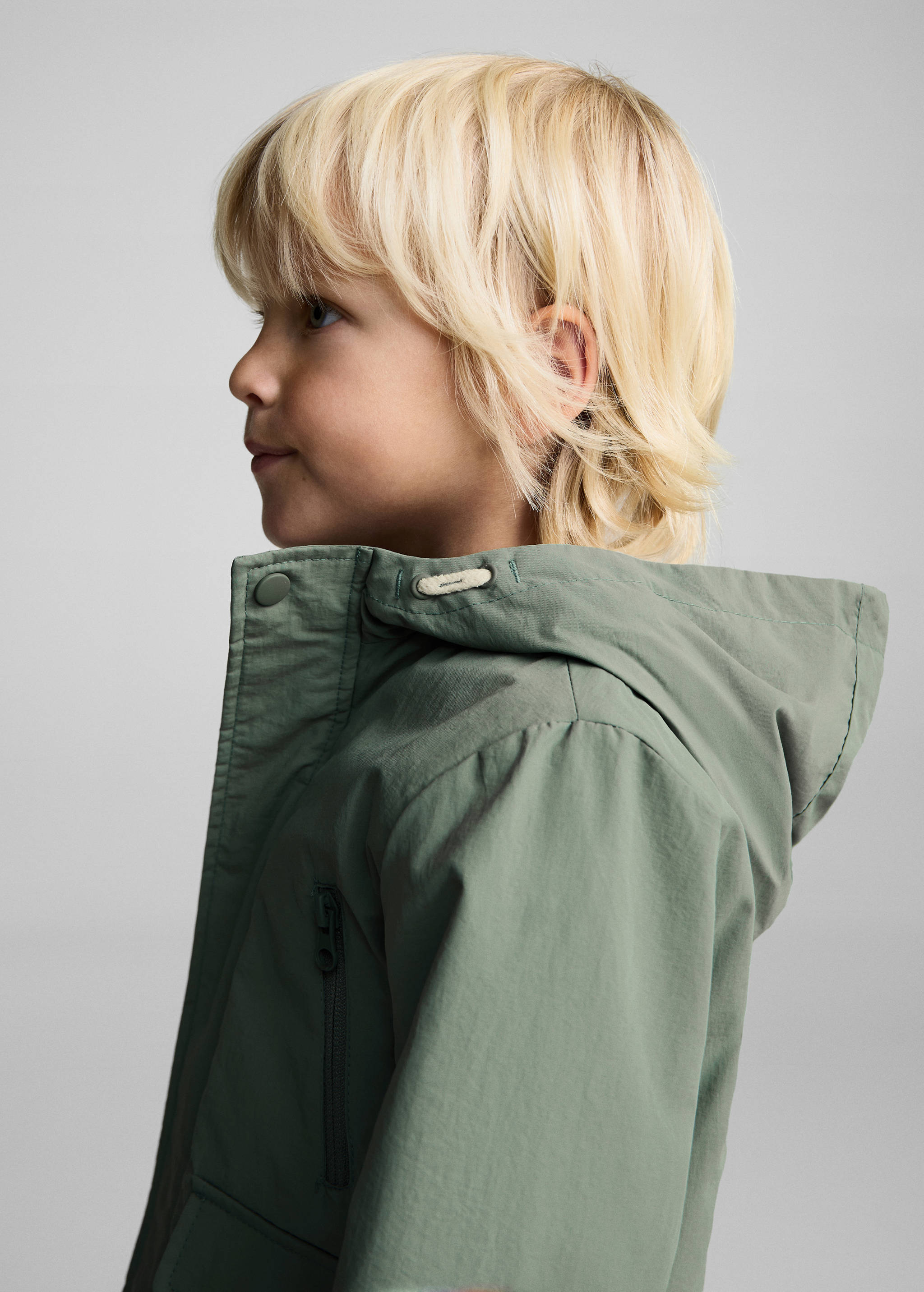 Quilted hooded parka - Details of the article 1