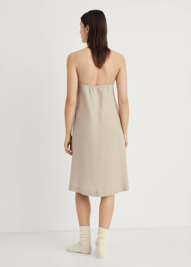 Linen nightgown — Sand