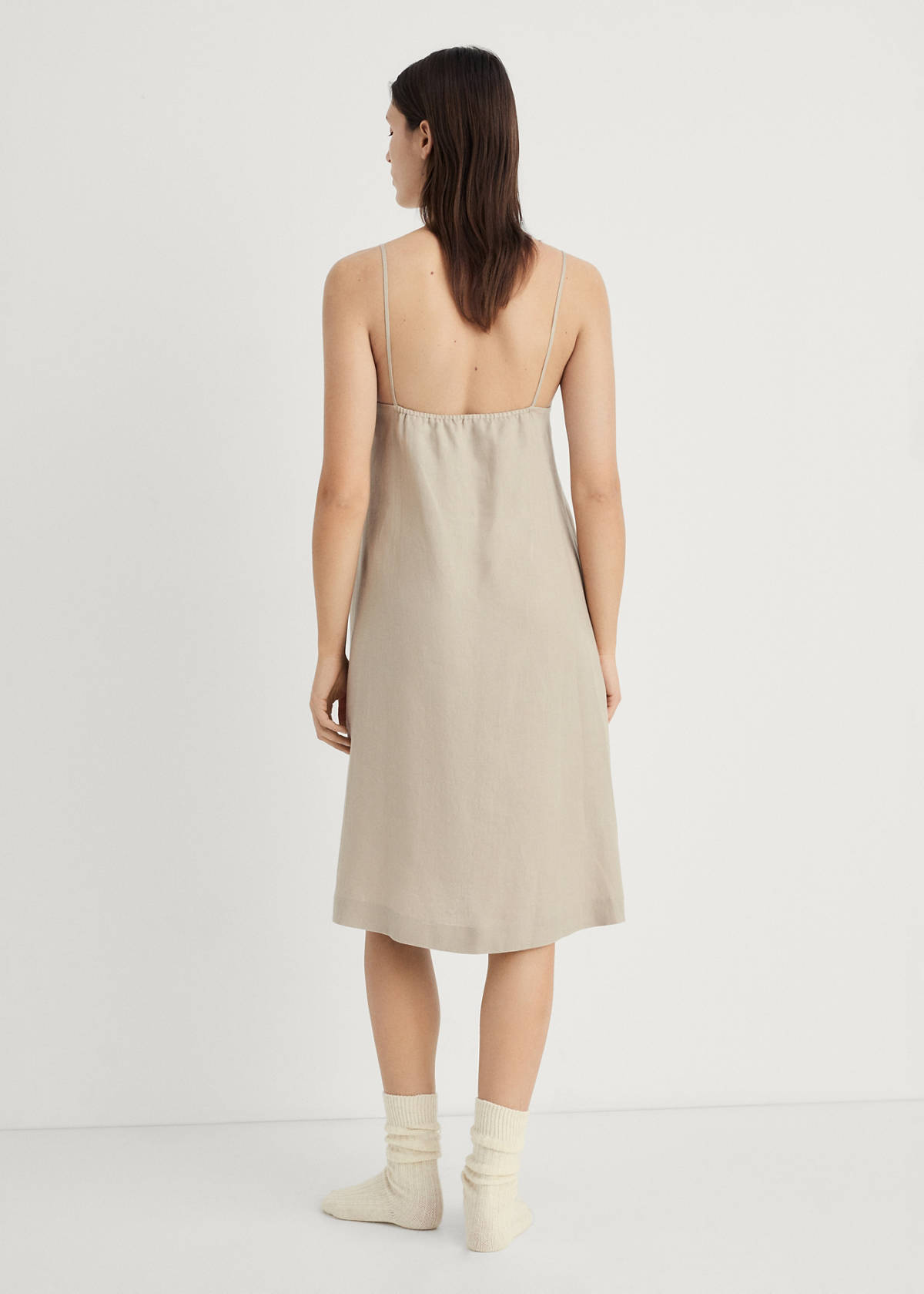Linen nightgown — Sand