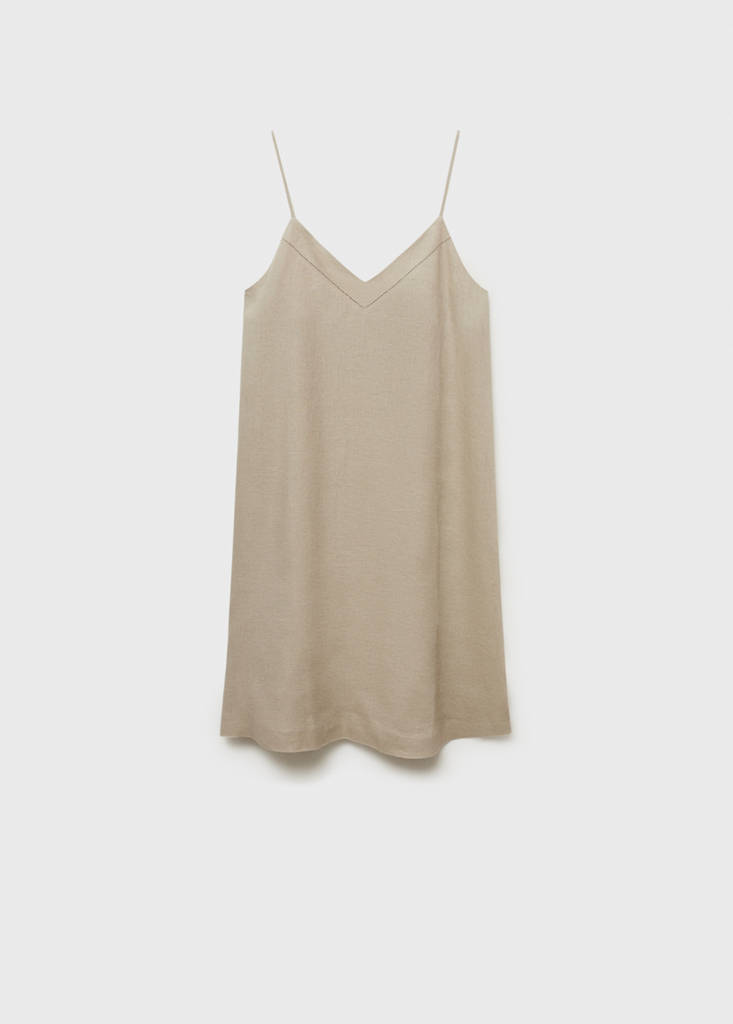 Linen nightgown — Sand