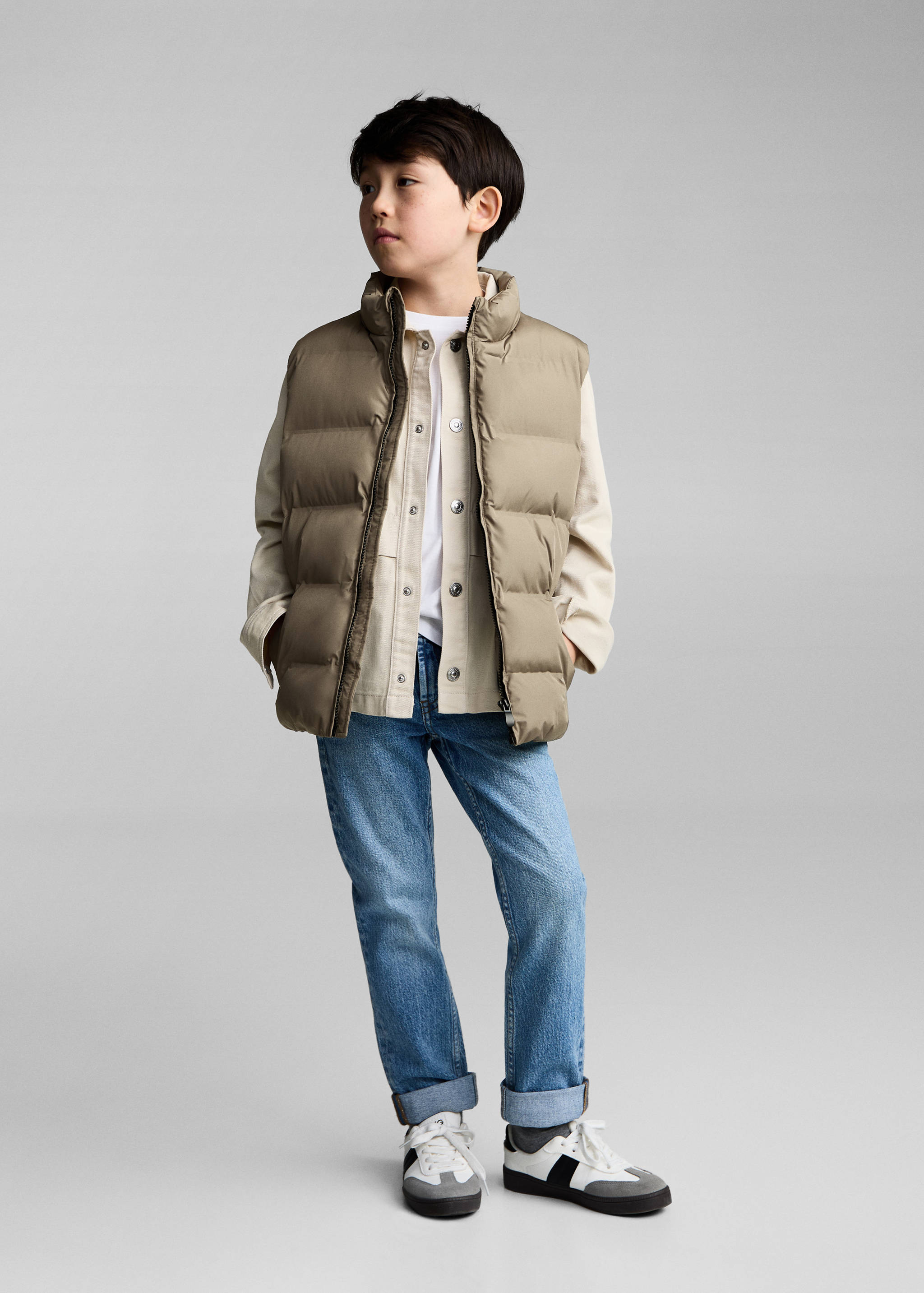 Chaleco acolchado bolsillos - Plano general