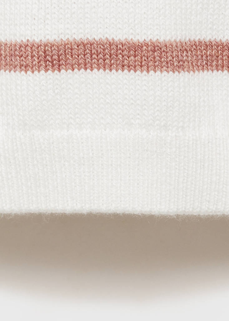 Knit striped sweater — Pink