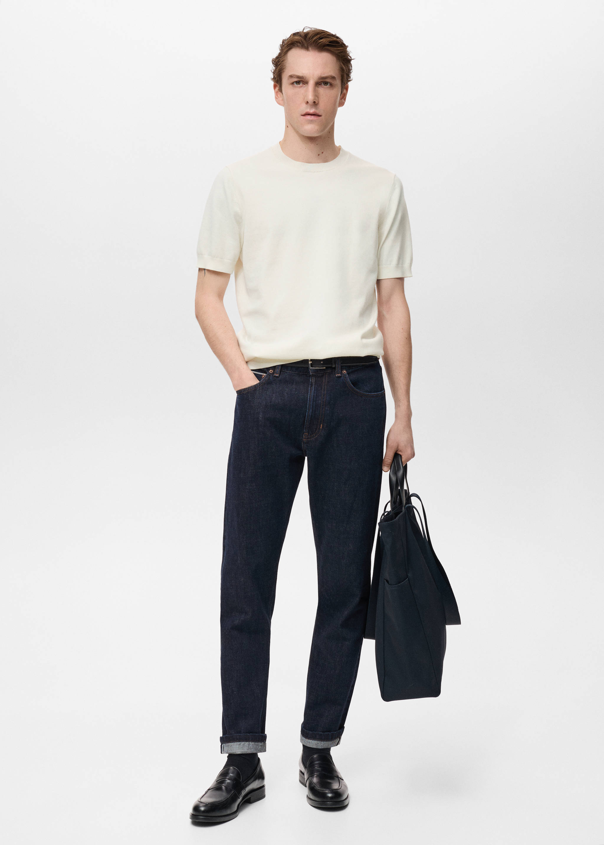 T-shirt maille fine coton - Plan général