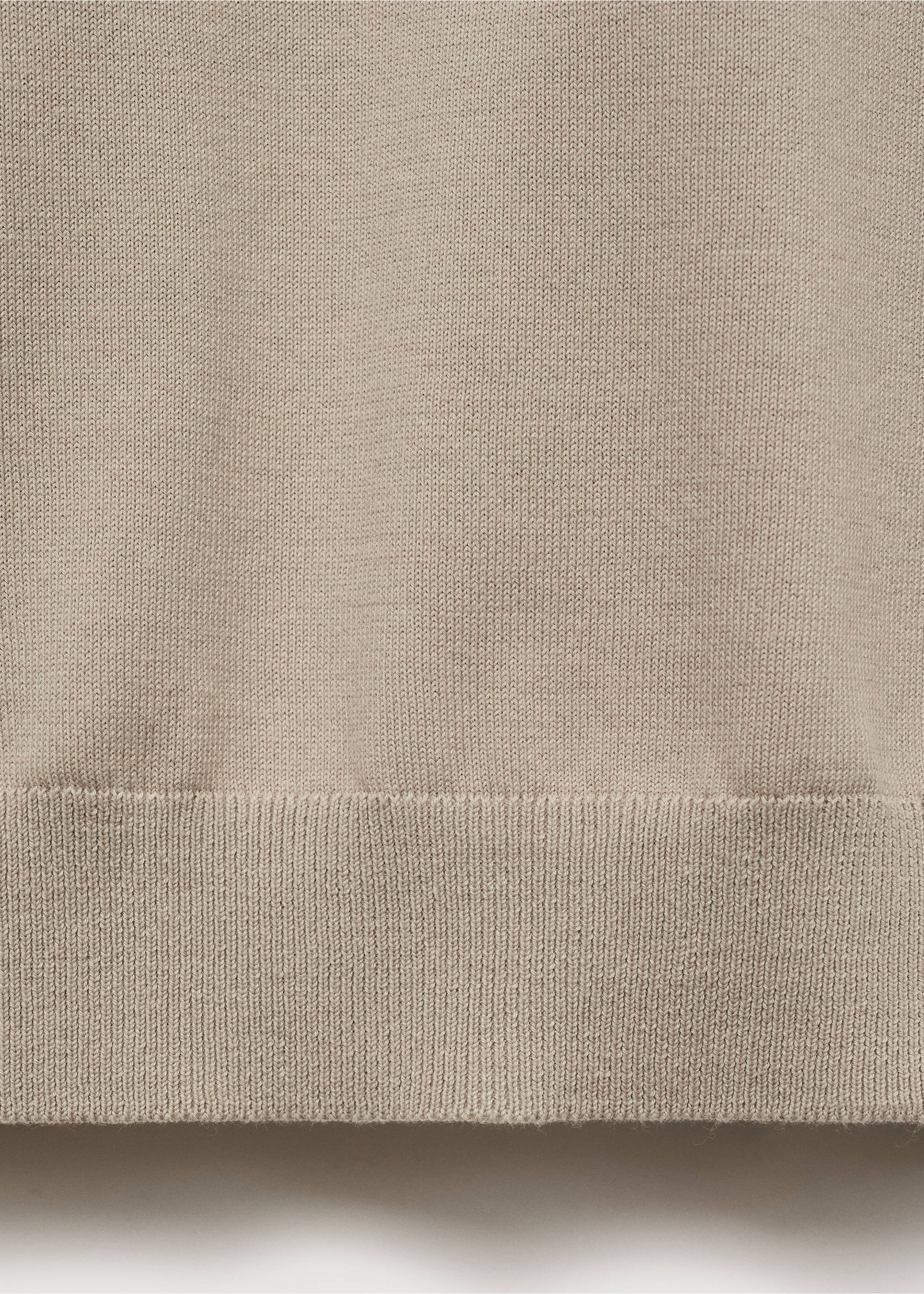 Fijngebreid katoenen T-shirt - Detail van het artikel 0, IJsgrijs. Ref: 87044410-00.