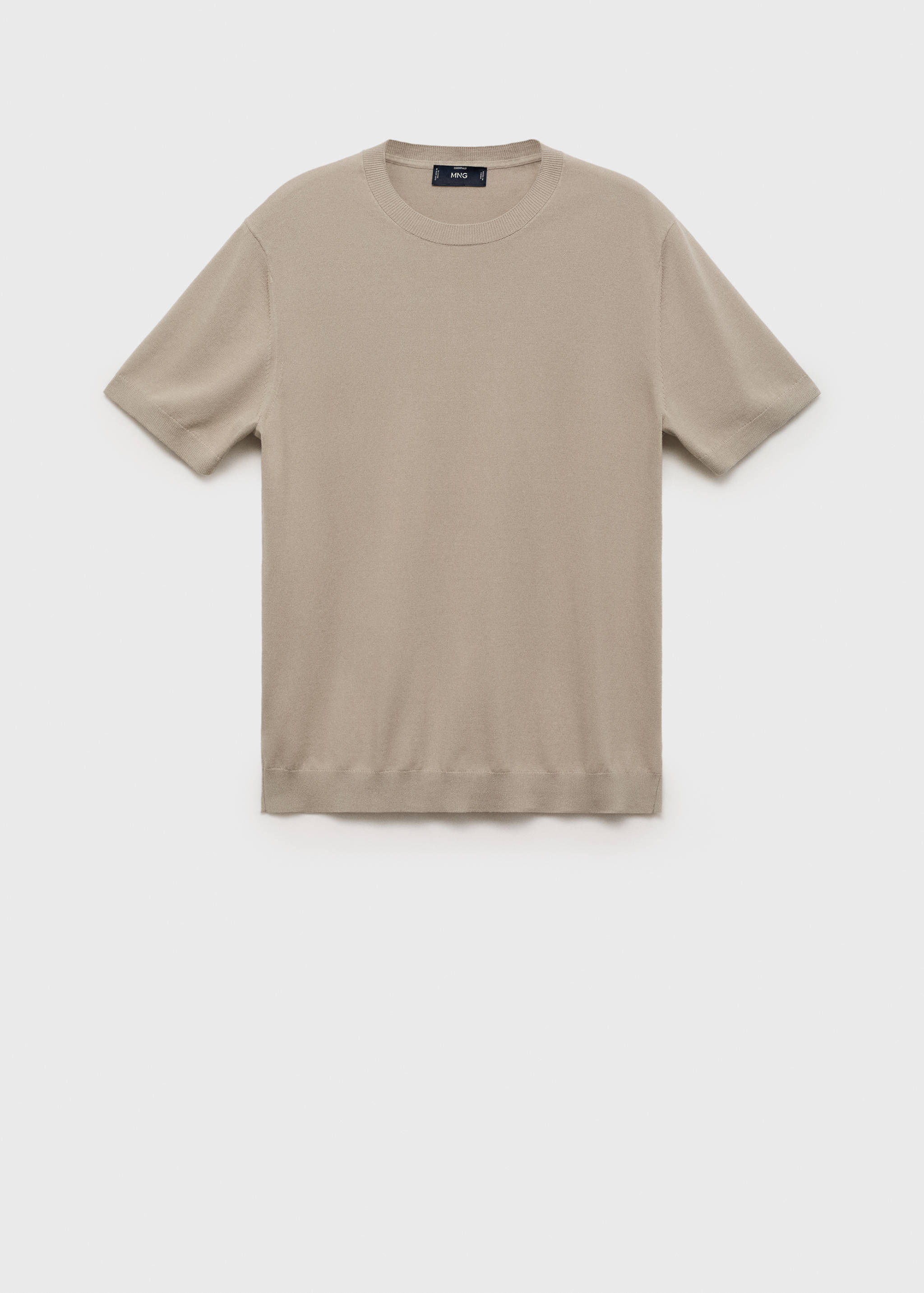 Cotton fine-knit t-shirt - Article without model