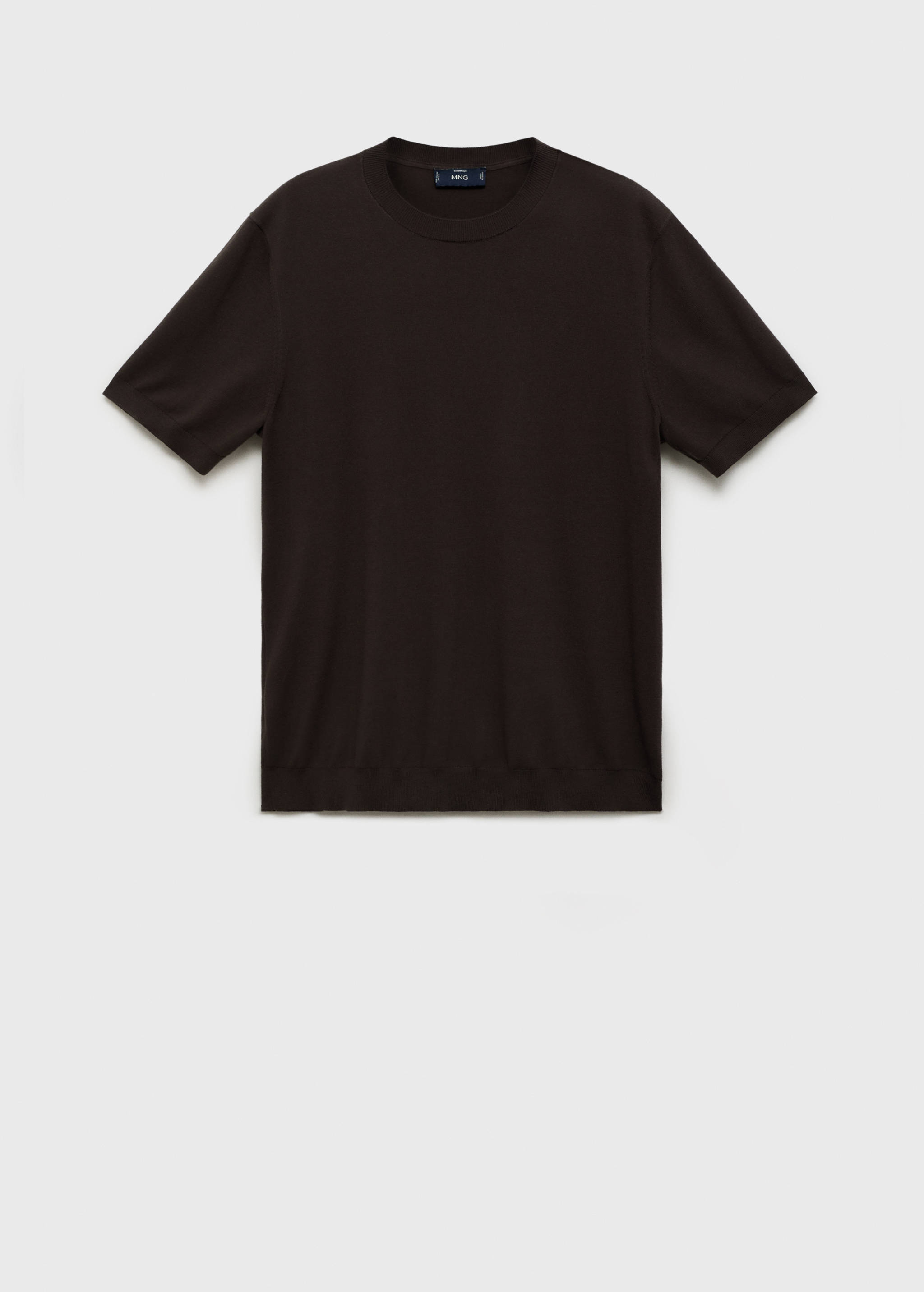 Cotton fine-knit t-shirt - Article without model