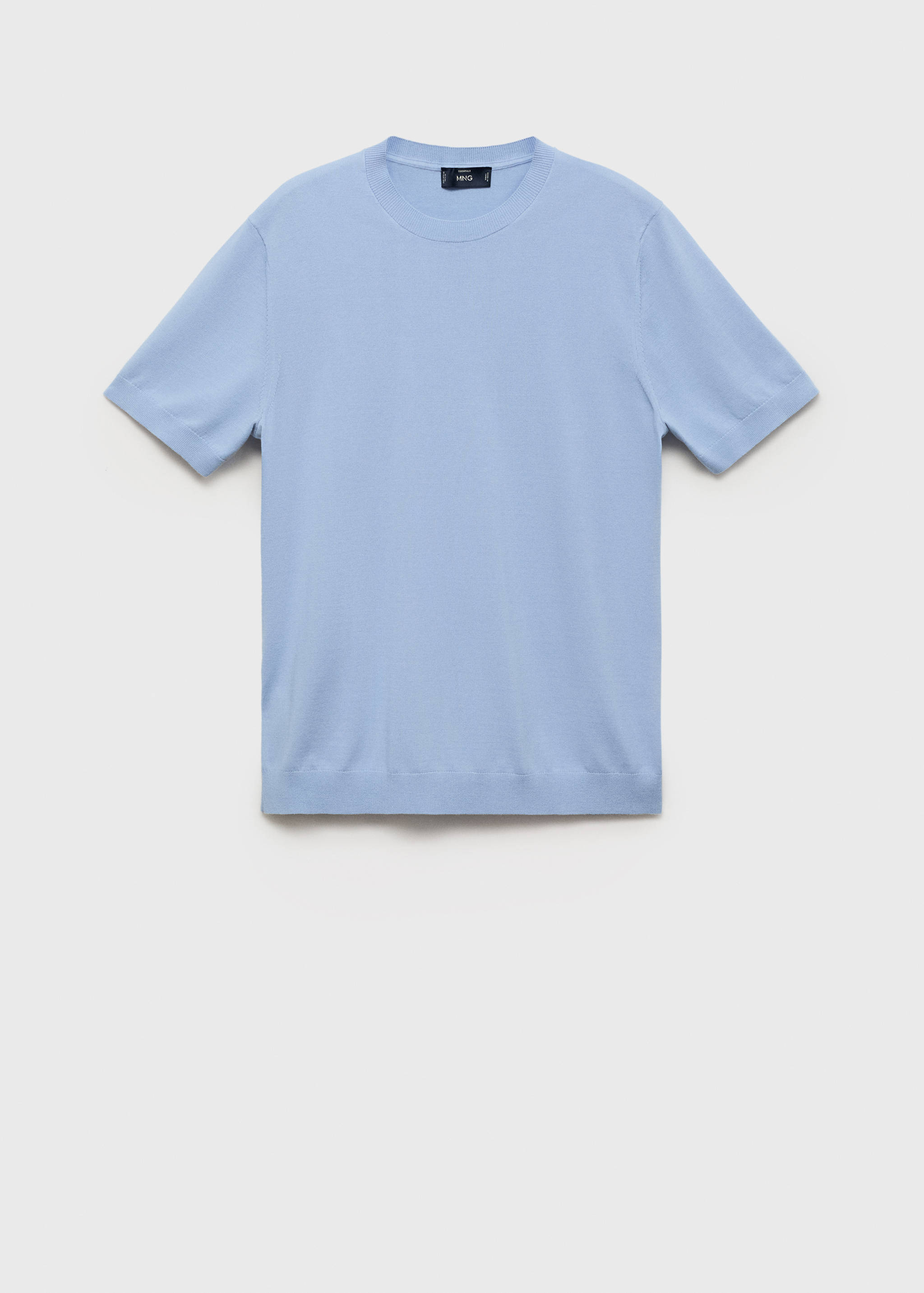 Cotton fine-knit t-shirt - Article without model