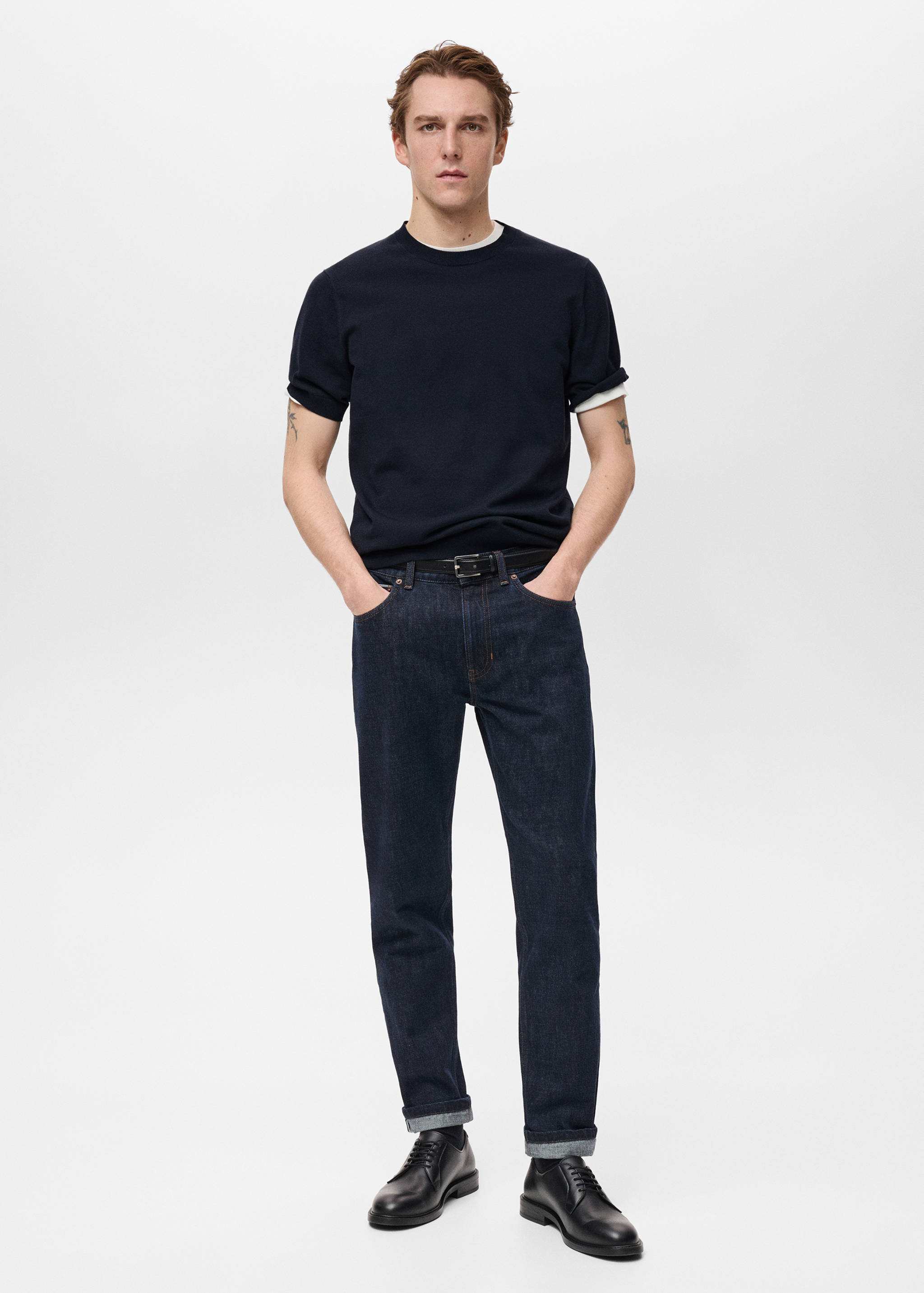 T-shirt maille fine coton - Plan général