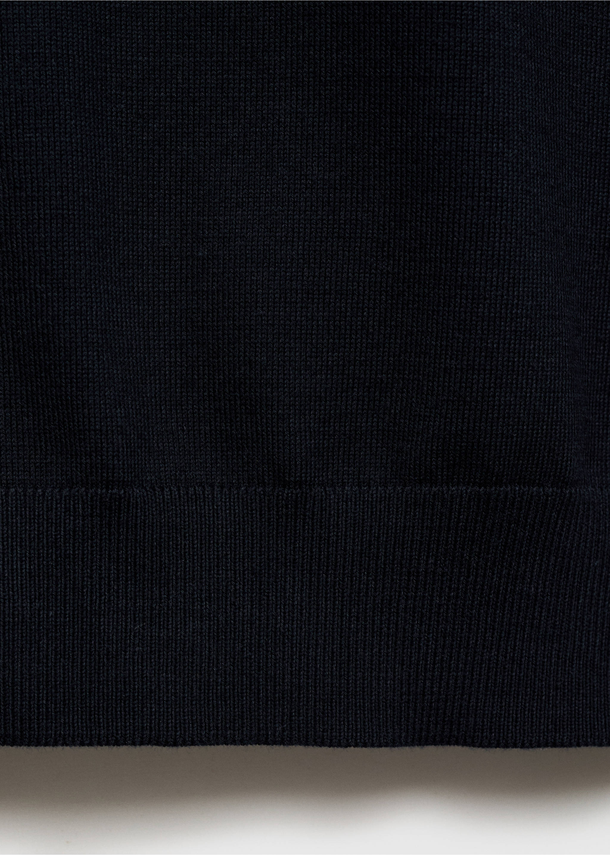 Fijngebreid katoenen T-shirt - Detail van het artikel 0, Nachtblauw. Ref: 87044410-00.