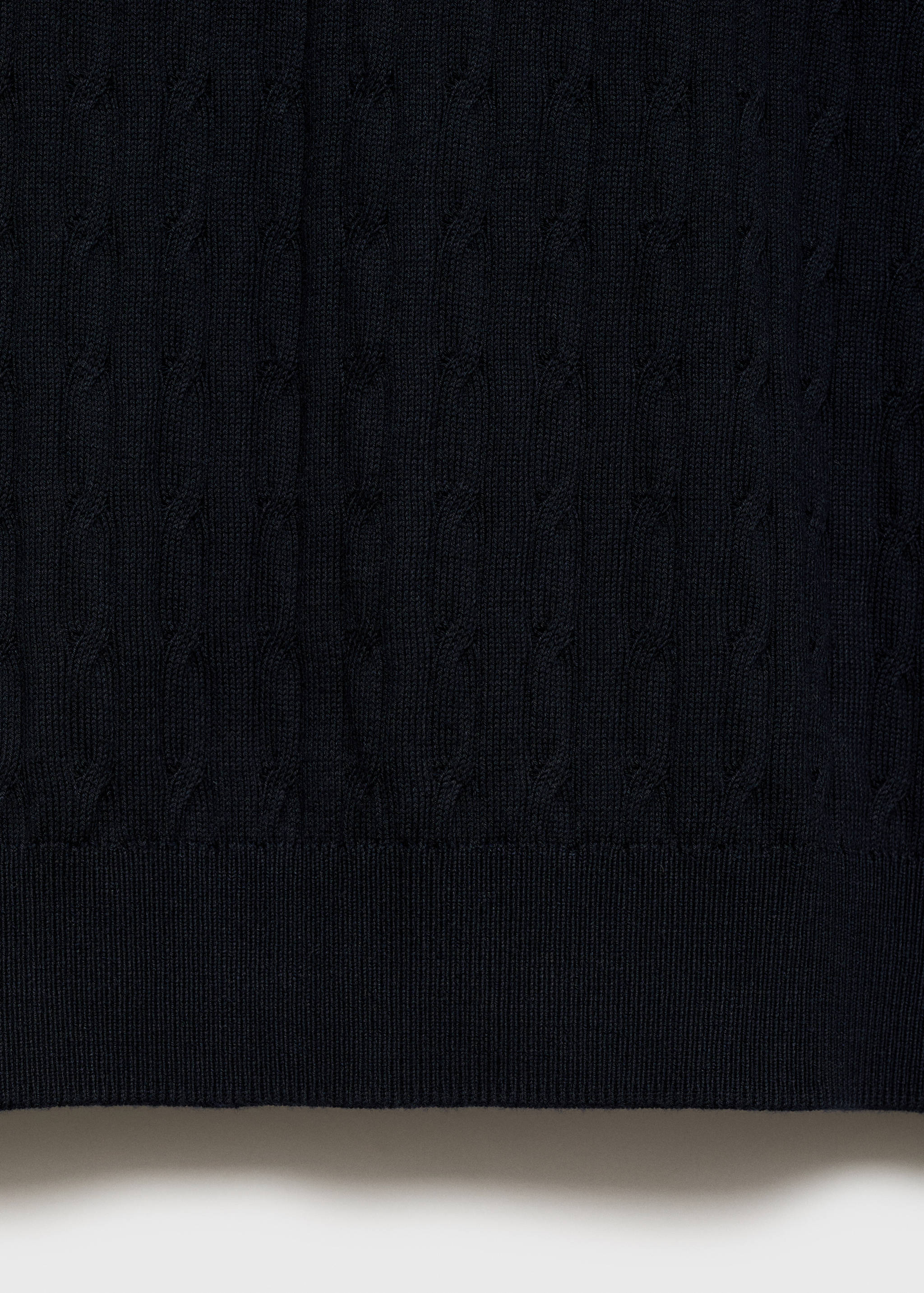 Braided fine-knit t-shirt - Details of the article 0