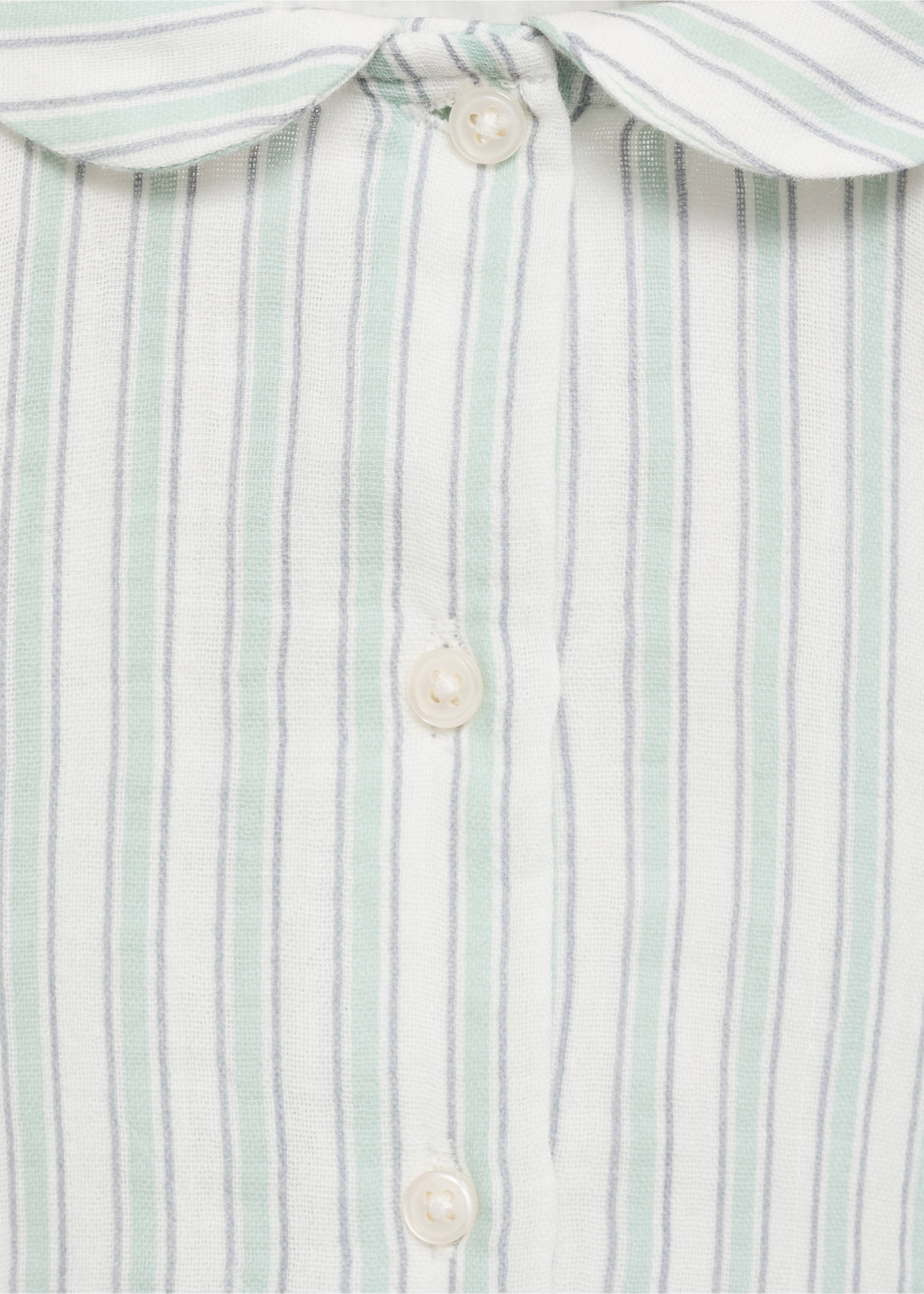 Striped cotton shirt - Details of the article 8, Off White. Ref: 87044415-00.
