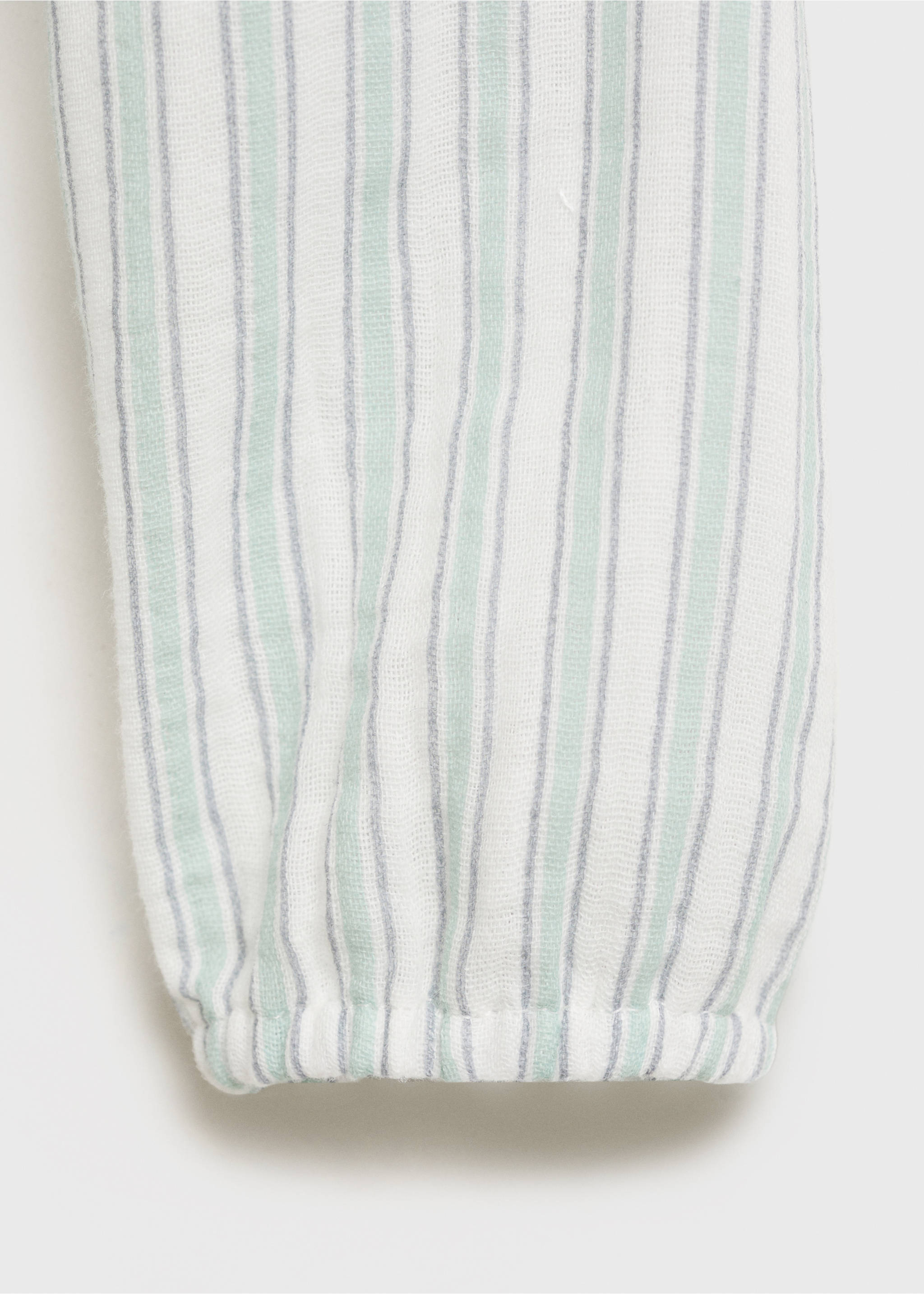 Striped cotton shirt - Details of the article 0, Off White. Ref: 87044415-00.