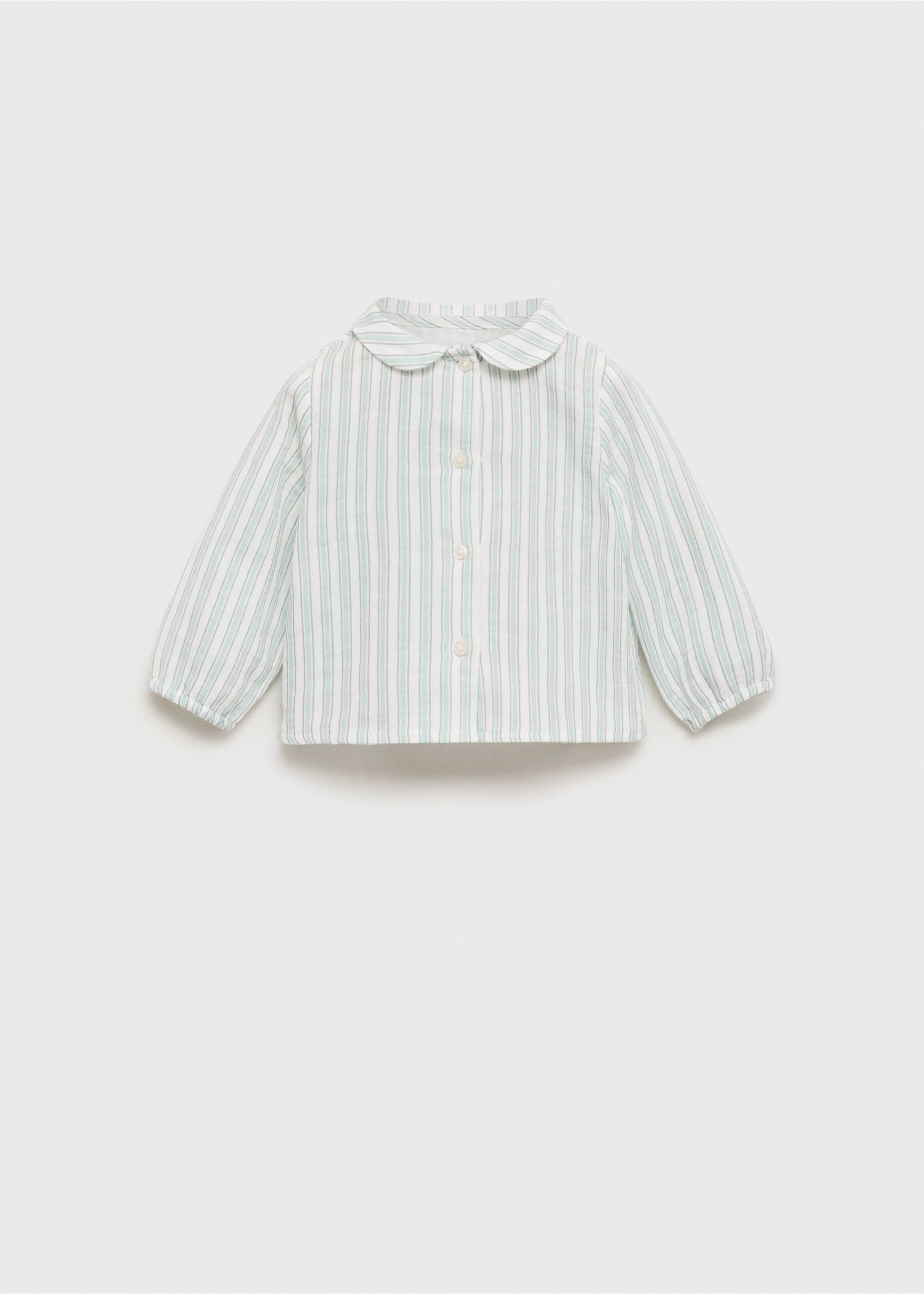 Striped cotton shirt - Article without model, Off White. Ref: 87044415-00.