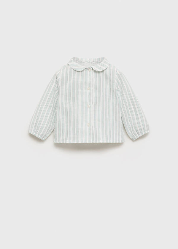 Striped cotton shirt — Off White