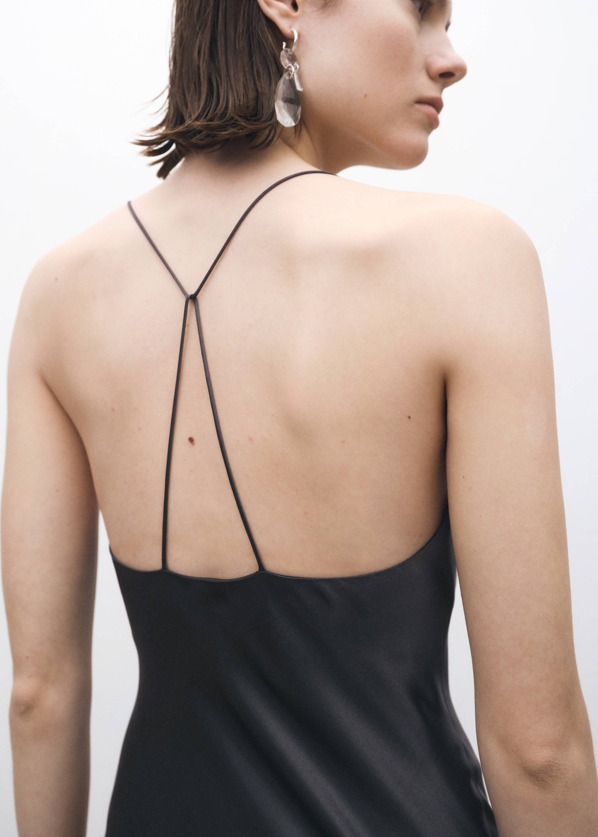 Robe soie encolure drapée - Détail de l'article 1