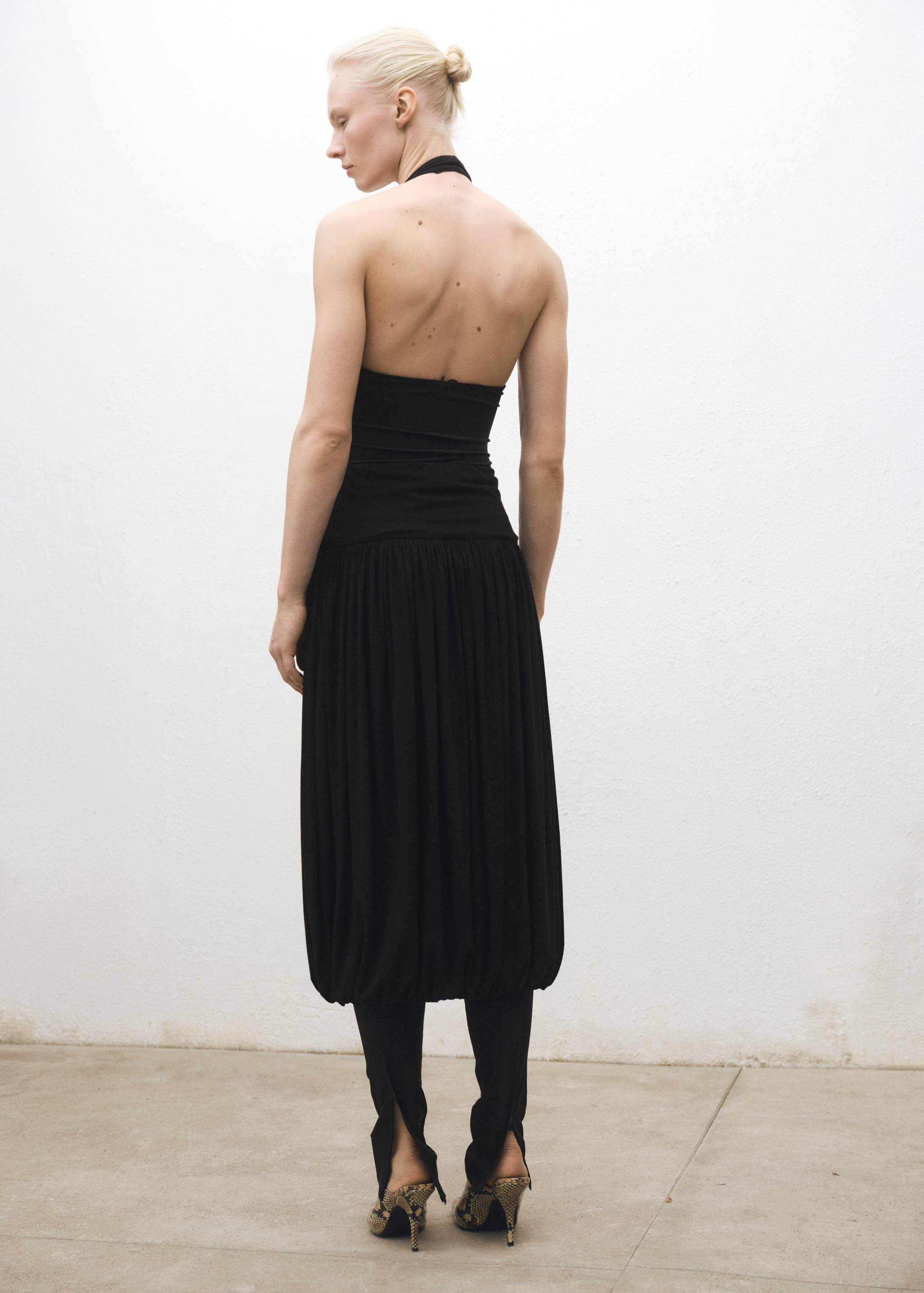 Balloon midi skirt - Reverse of the article