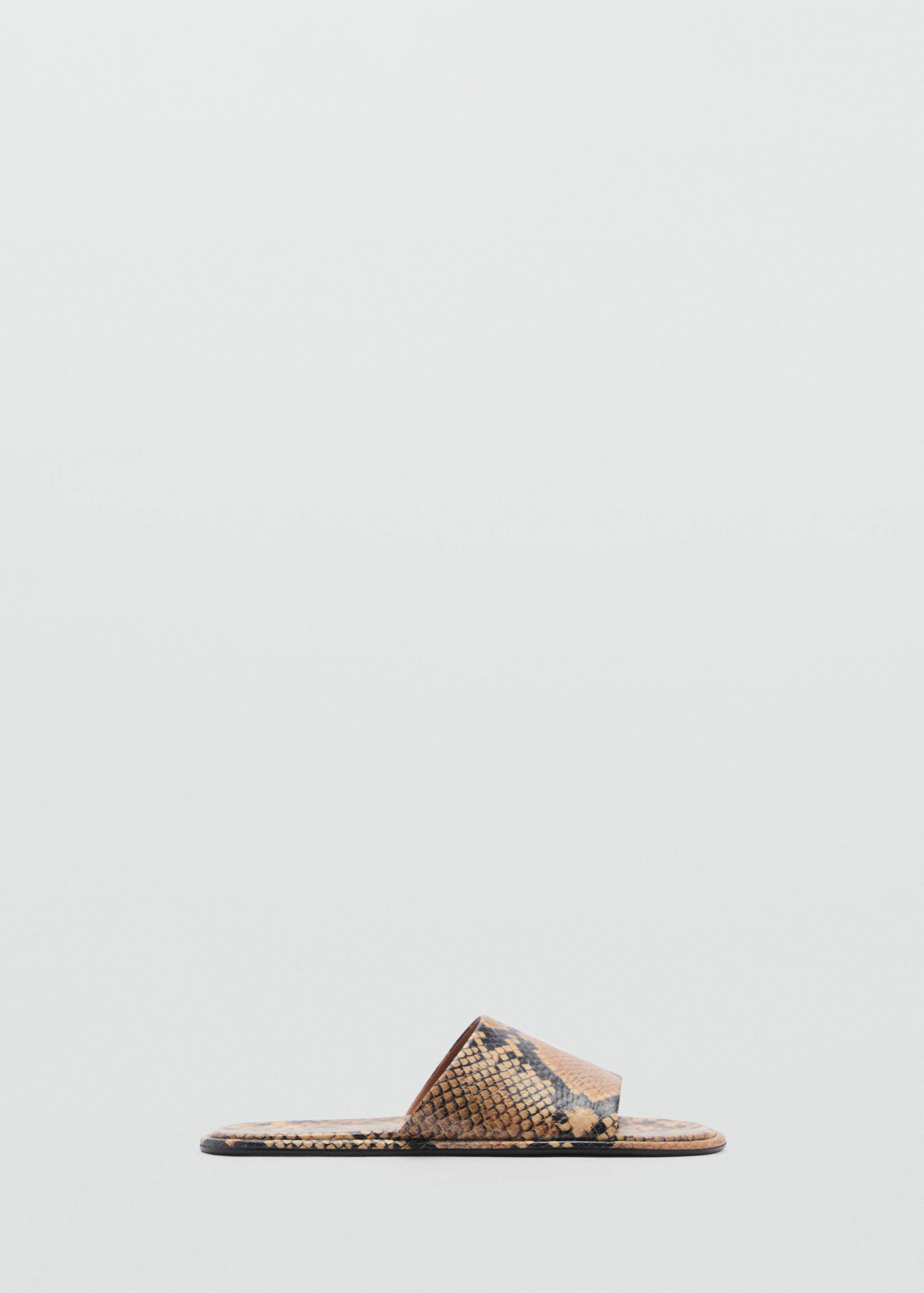 Animal-print leather sandals - Article without model