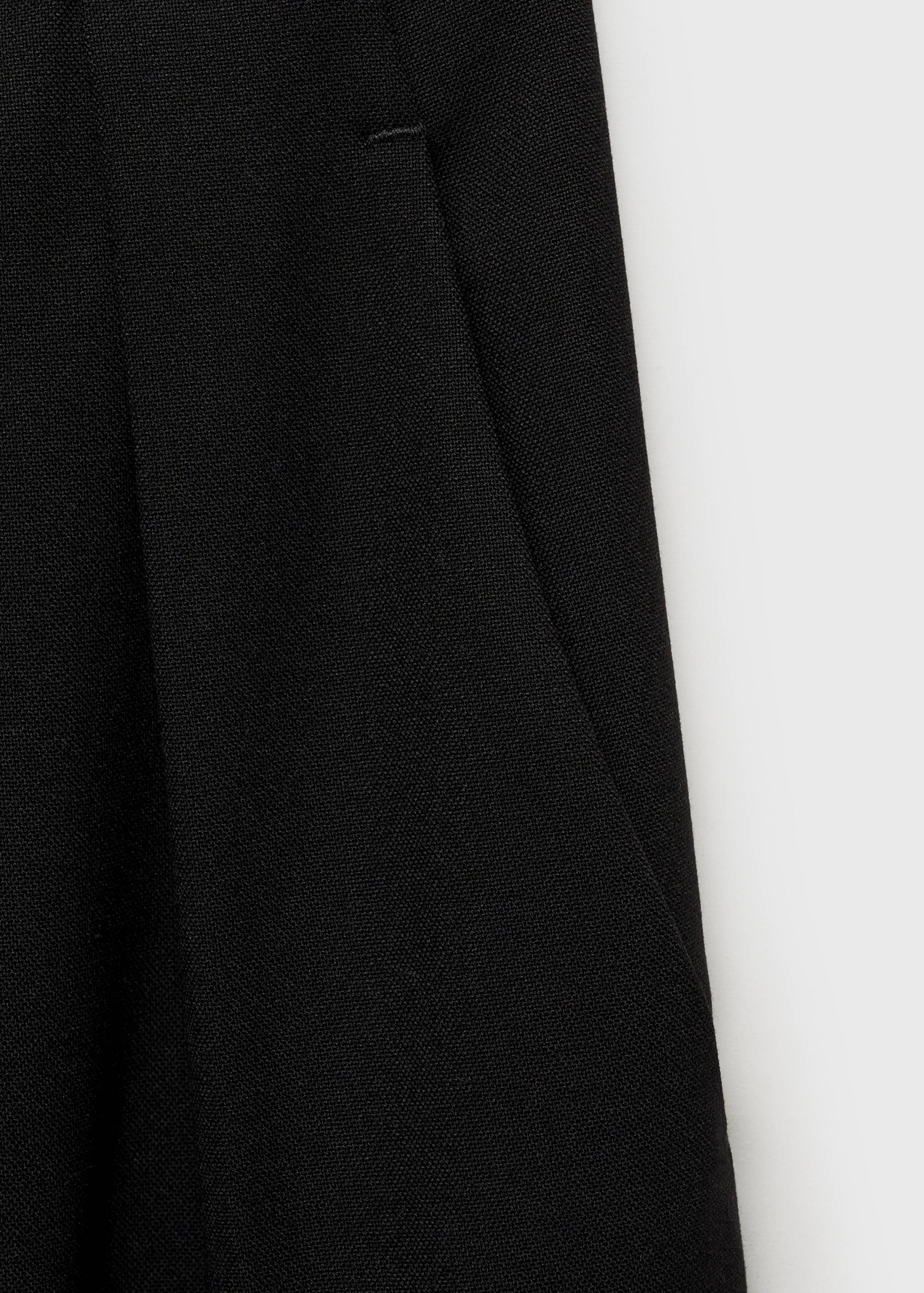 Wide leg pleated trousers - Details of the article 0