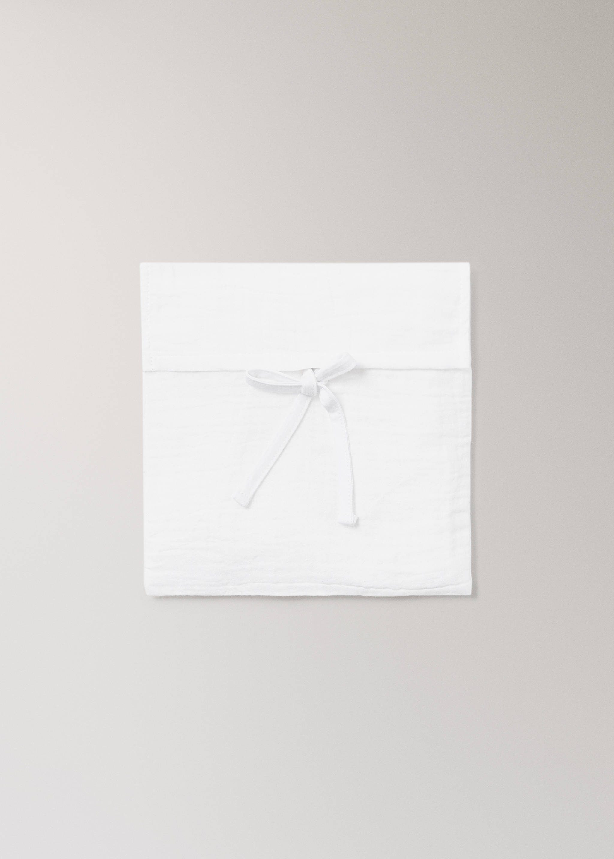 Set of chiffon cotton top sheet and pillowcase for mini cot - Details of the article 5