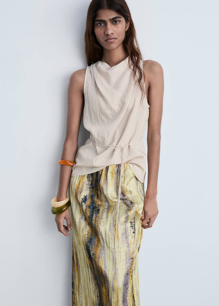 Textured bow top — Sand