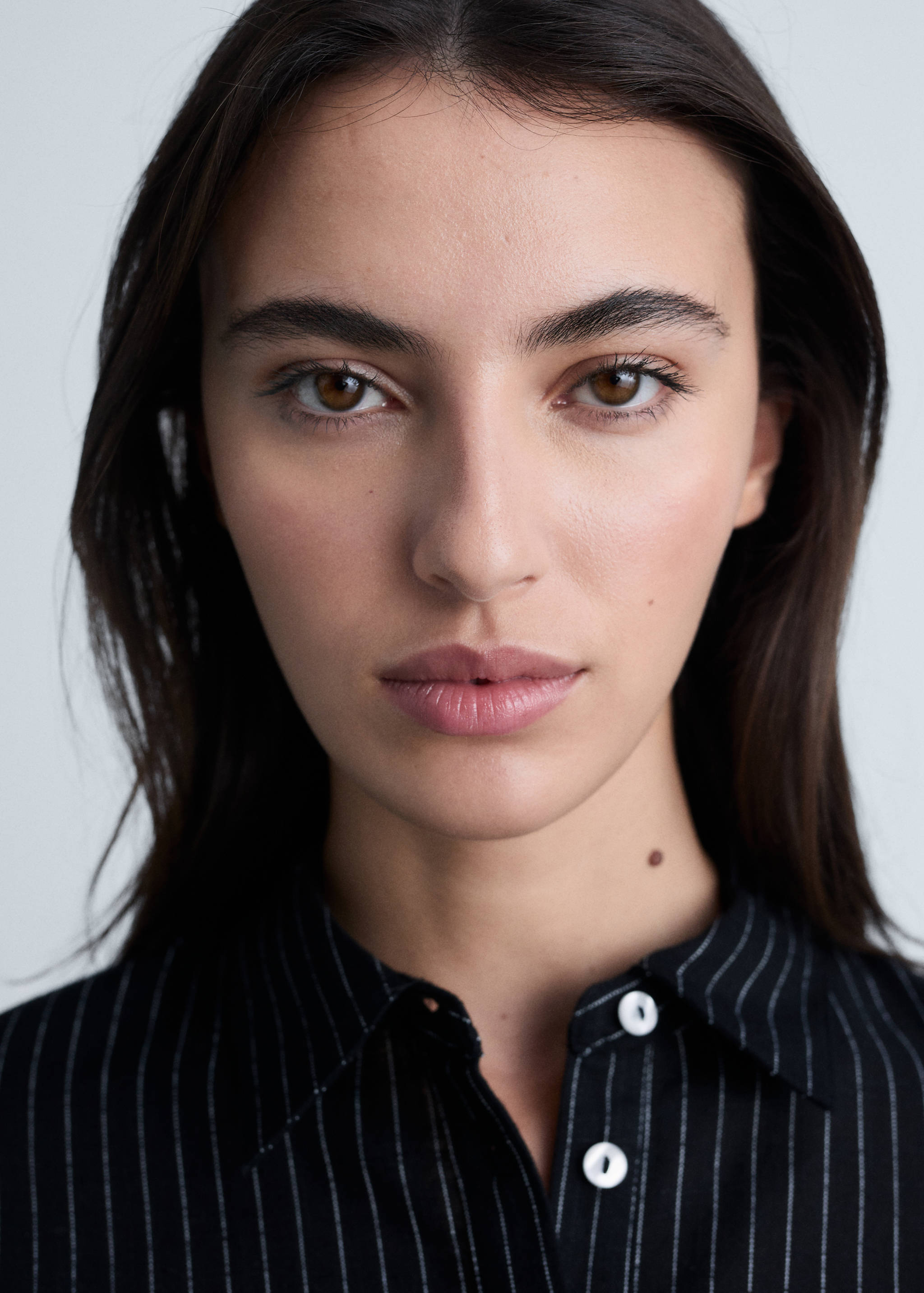 قميص به عقدة ومخطط - تفاصيل المنتج 1