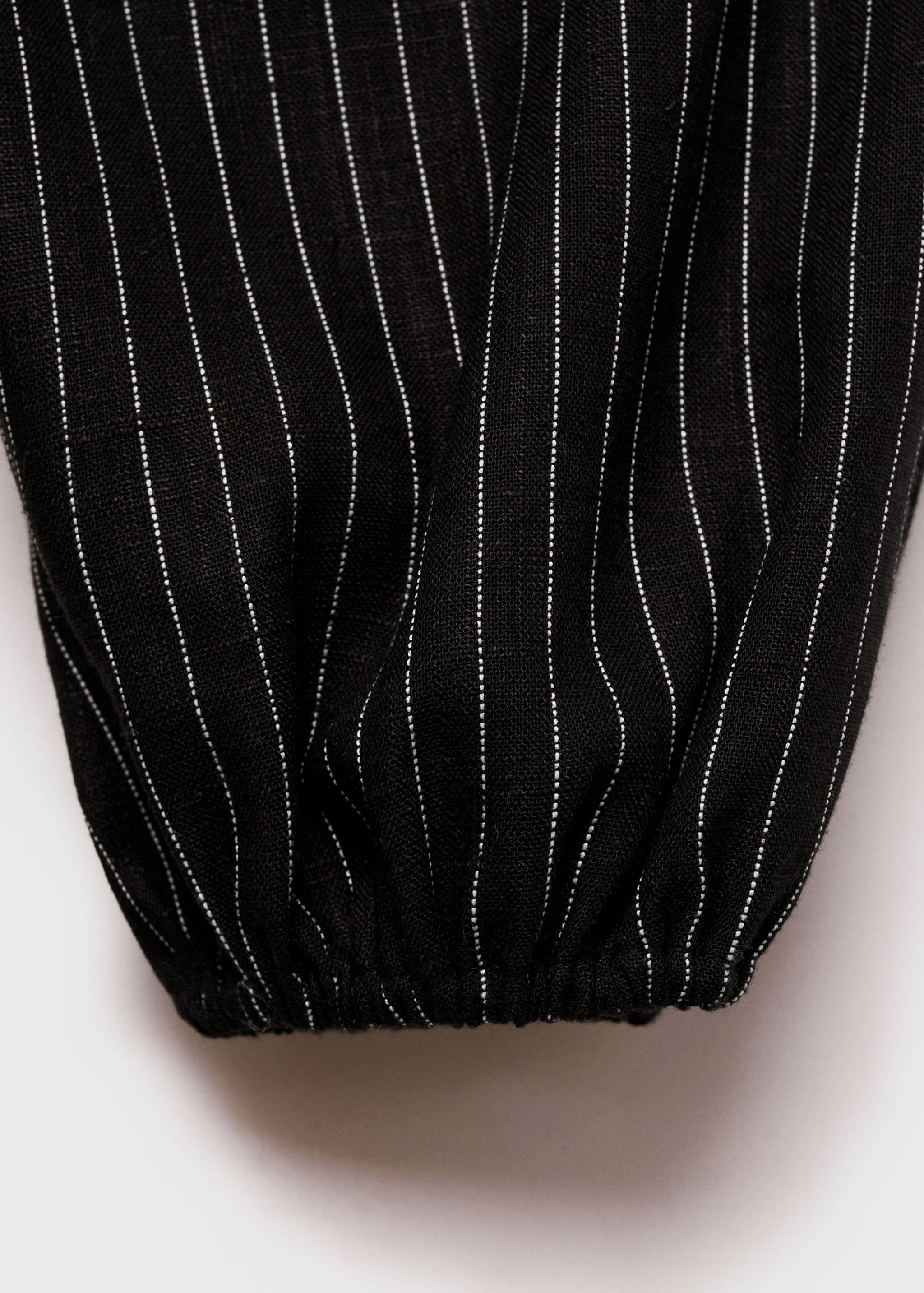 قميص به عقدة ومخطط - تفاصيل المنتج 0