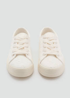 Embroidered sneakers — White 3