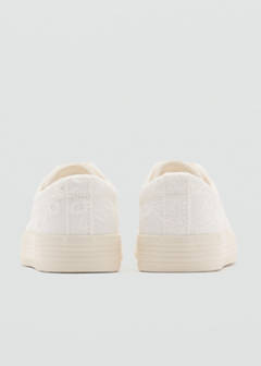 Embroidered sneakers — White 4