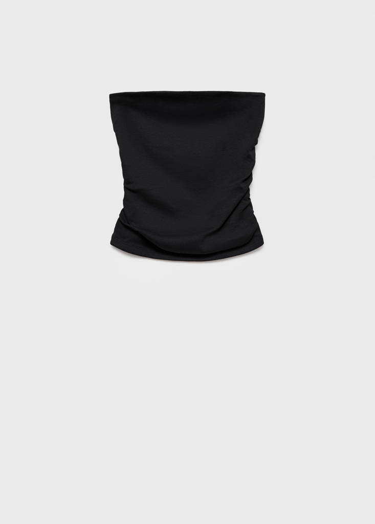 Ponte bandeau top — Black