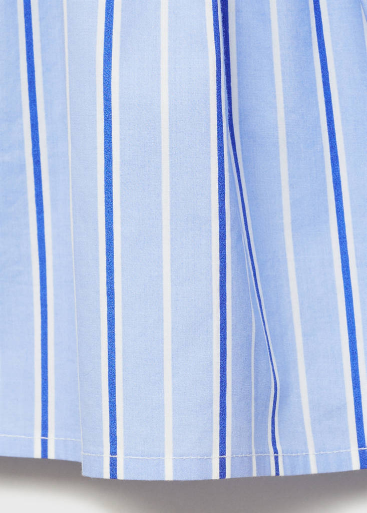 Short pleated skirt — Blue