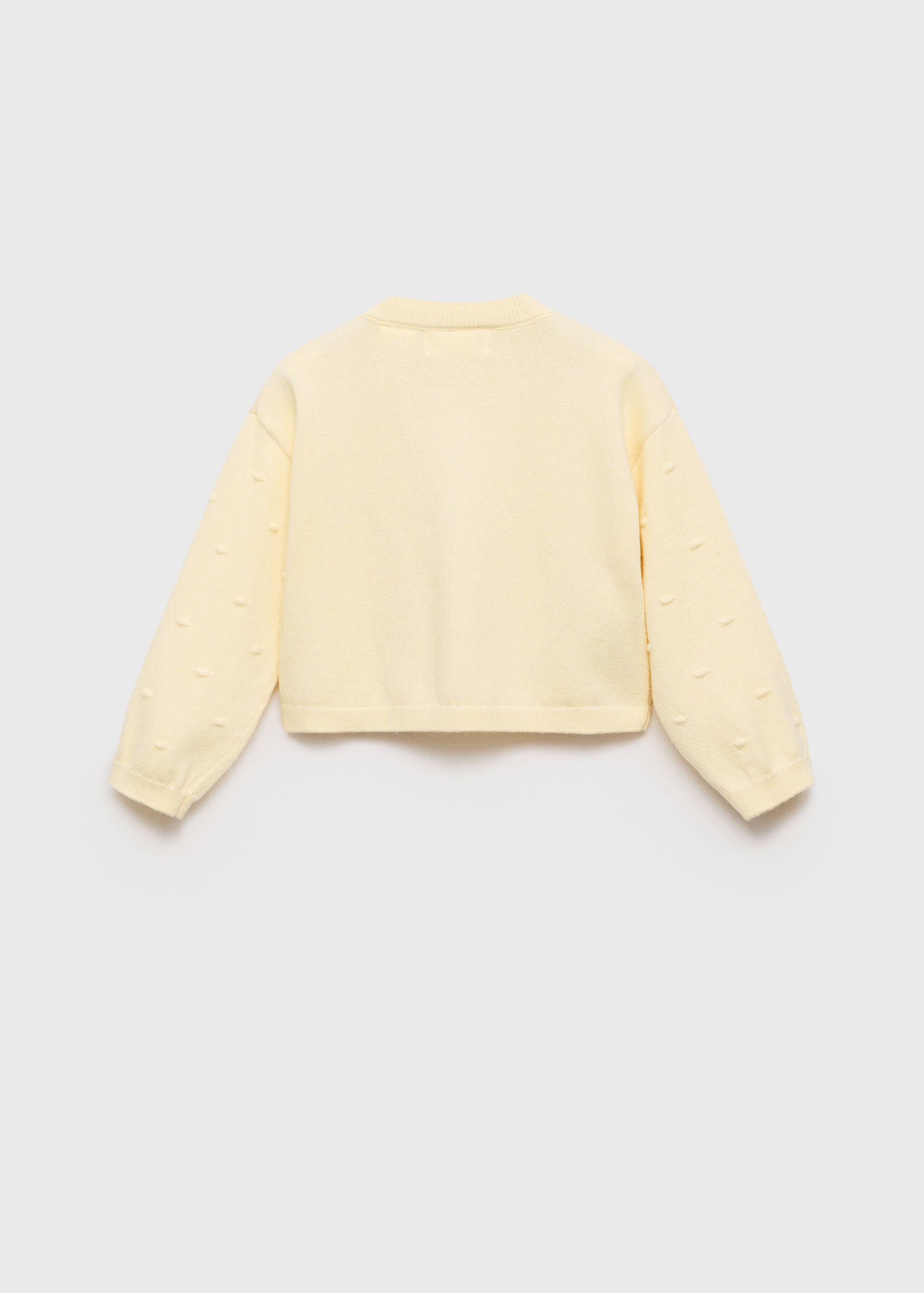 Embroidered knit cardigan - Reverse of the article