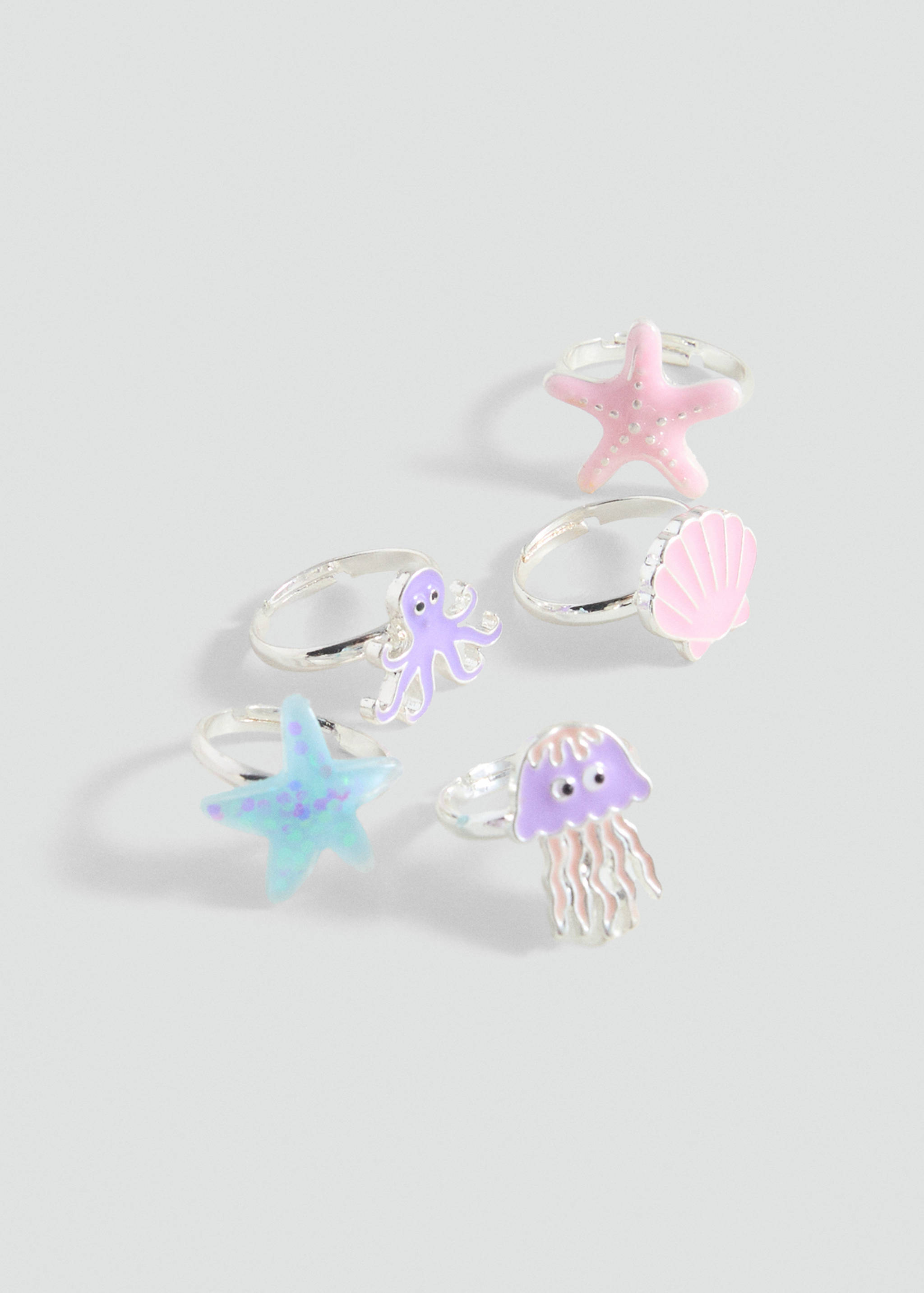 Set of 5 combined rings - Medium plane