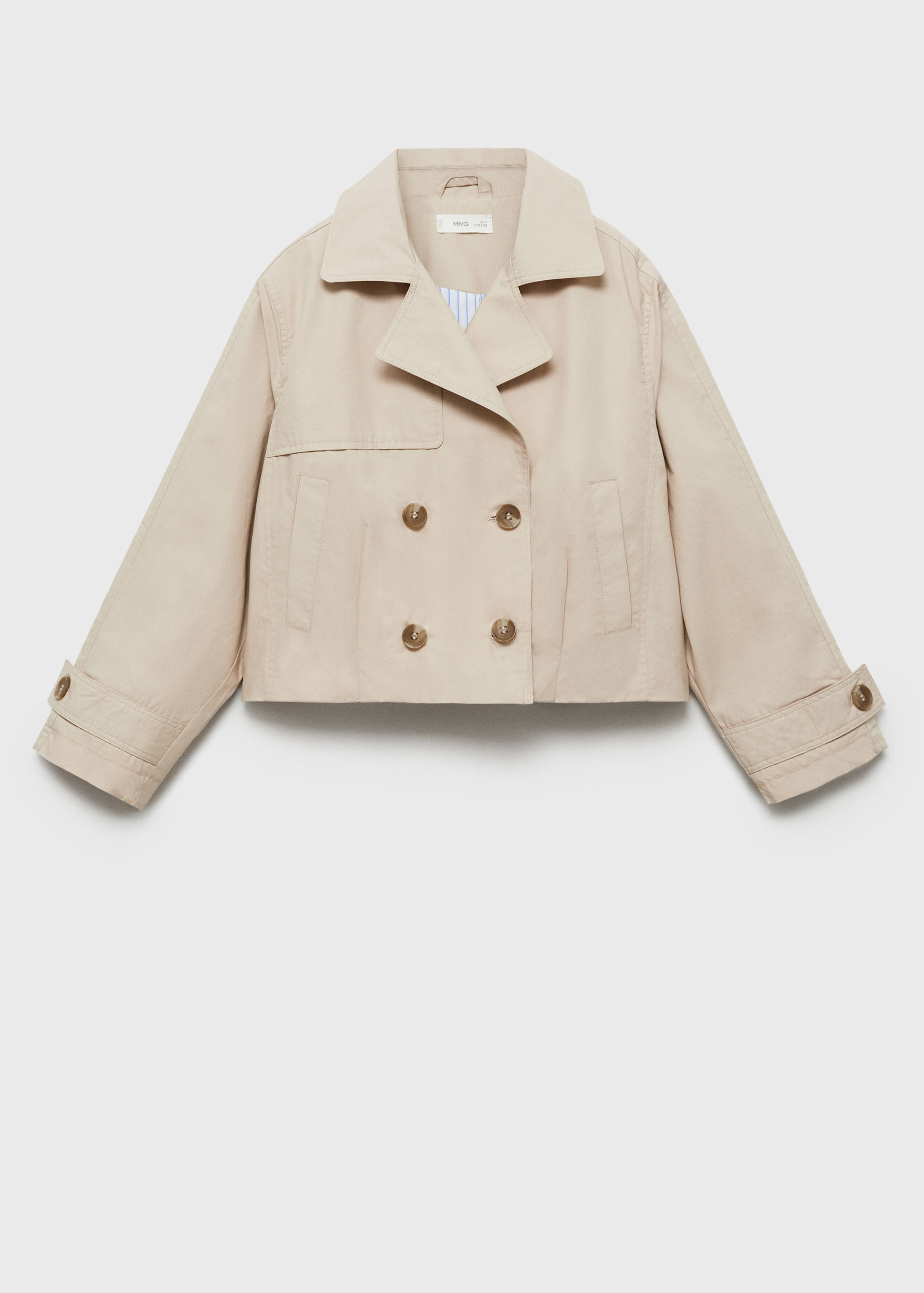 Veste crop double boutonnage - Article sans modèle