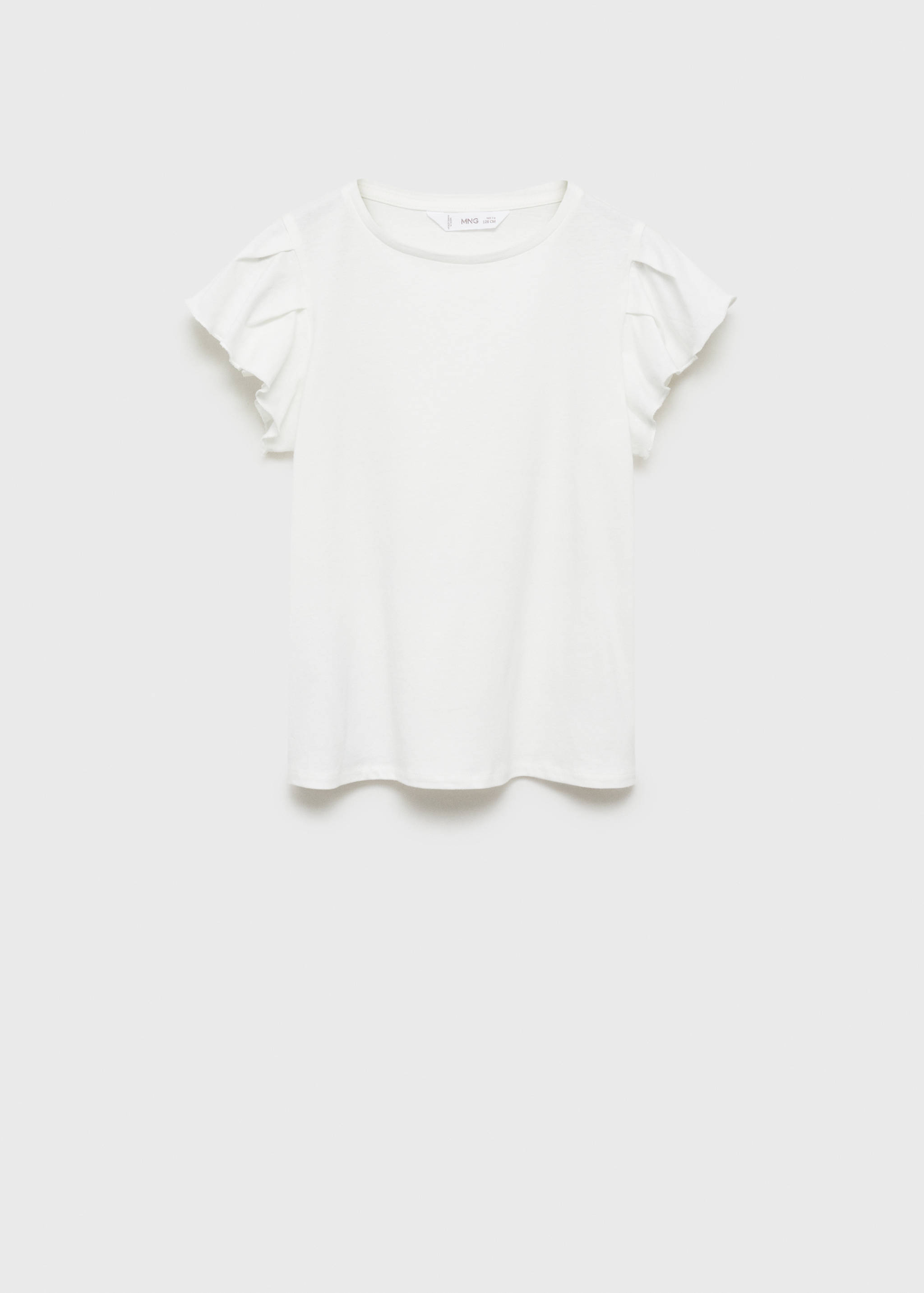 Short-sleeved ruffle t-shirt - Article without model