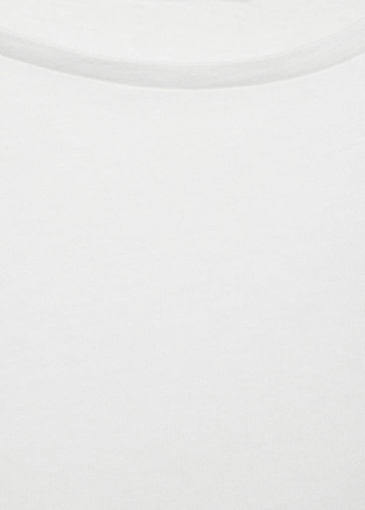 Short-sleeved ruffle t-shirt — Off White