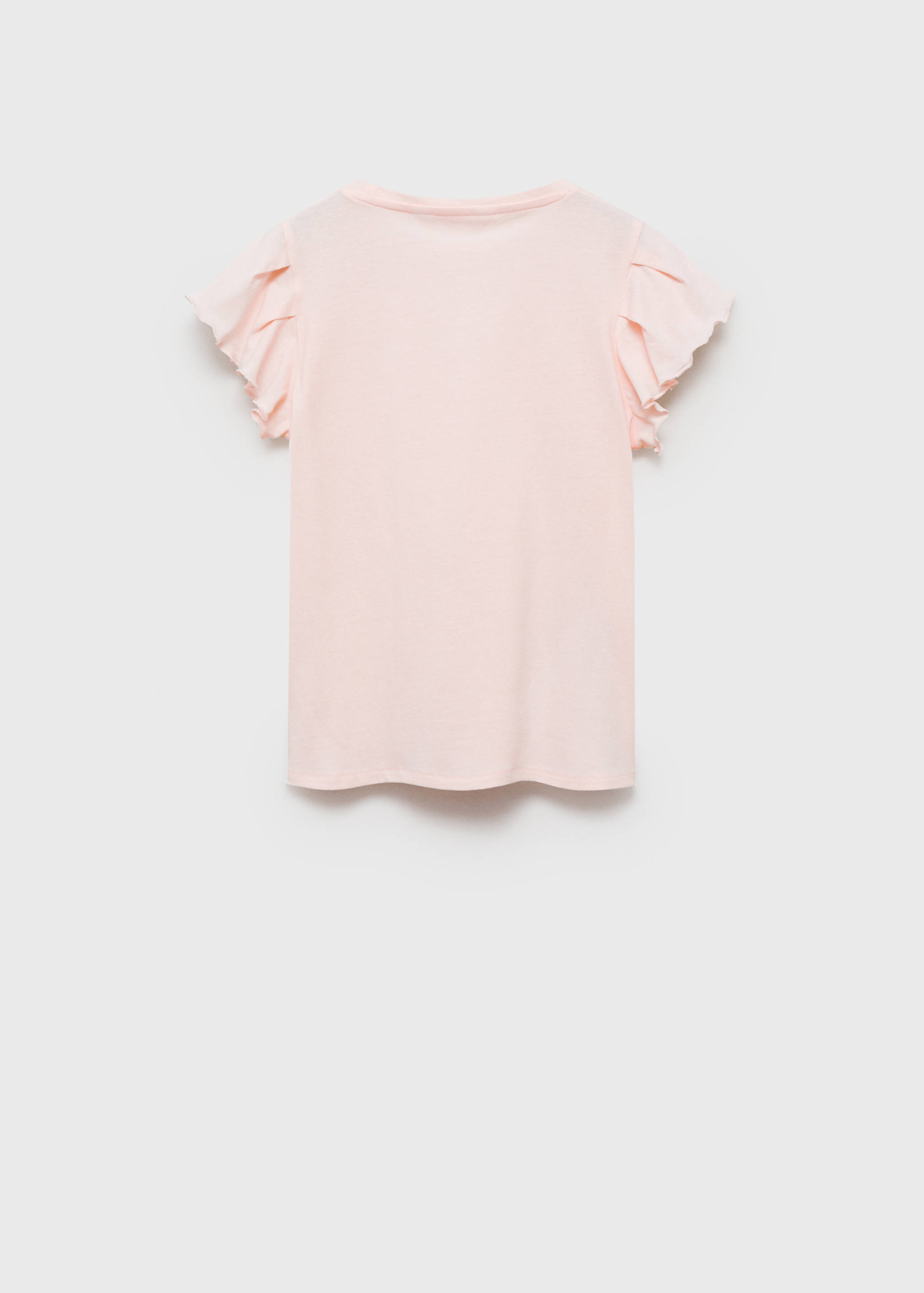Short-sleeved ruffle t-shirt - Reverse of the article