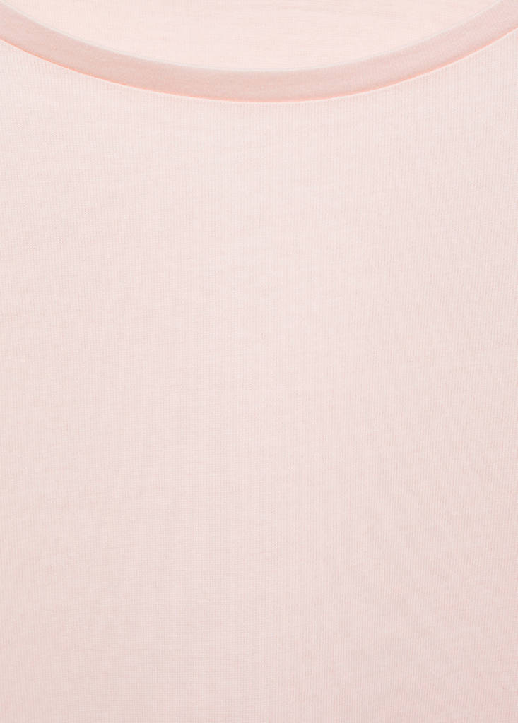 Short-sleeved ruffle t-shirt — Pink