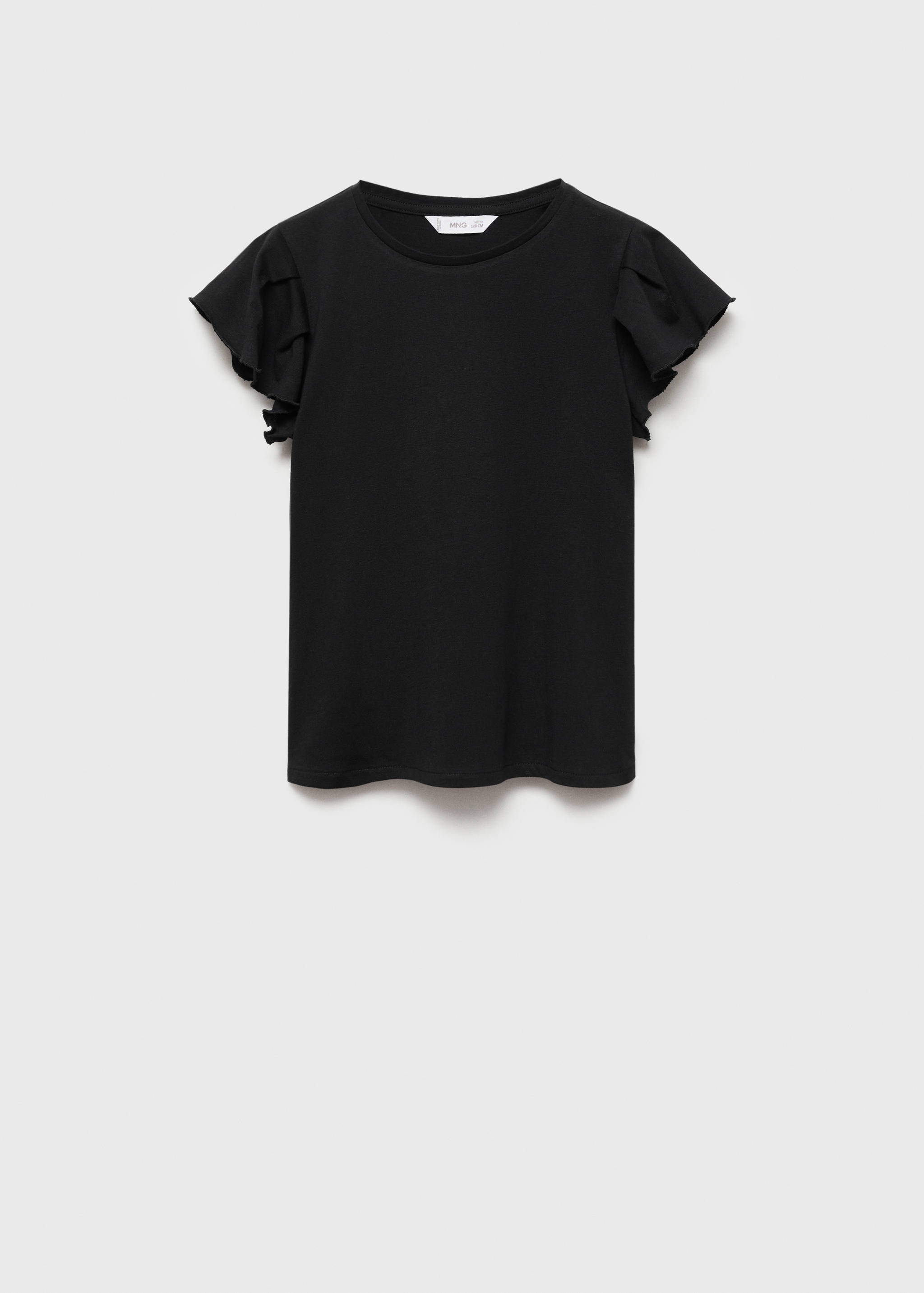 Short-sleeved ruffle t-shirt - Article without model