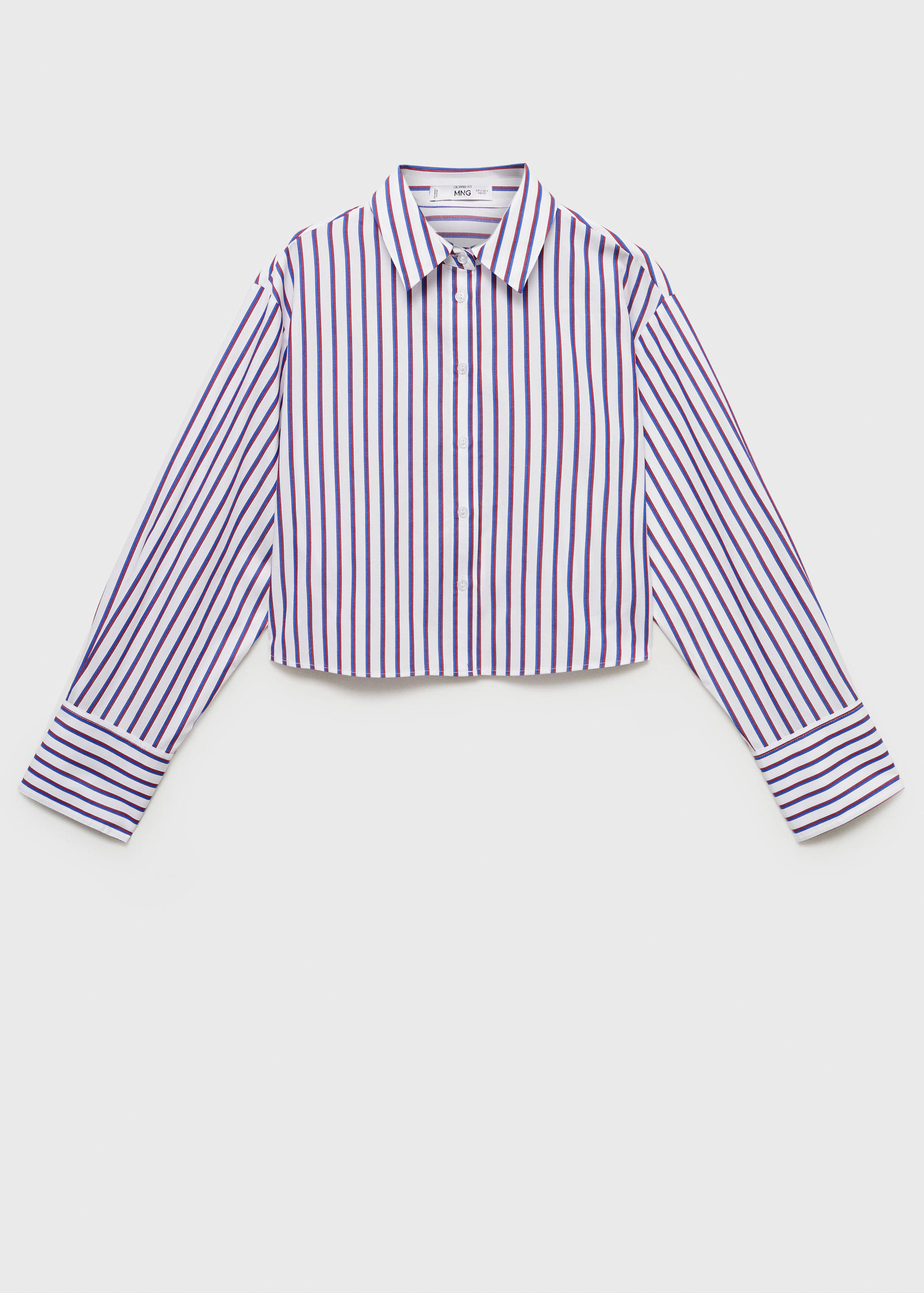 Striped cropped shirt - Article without model