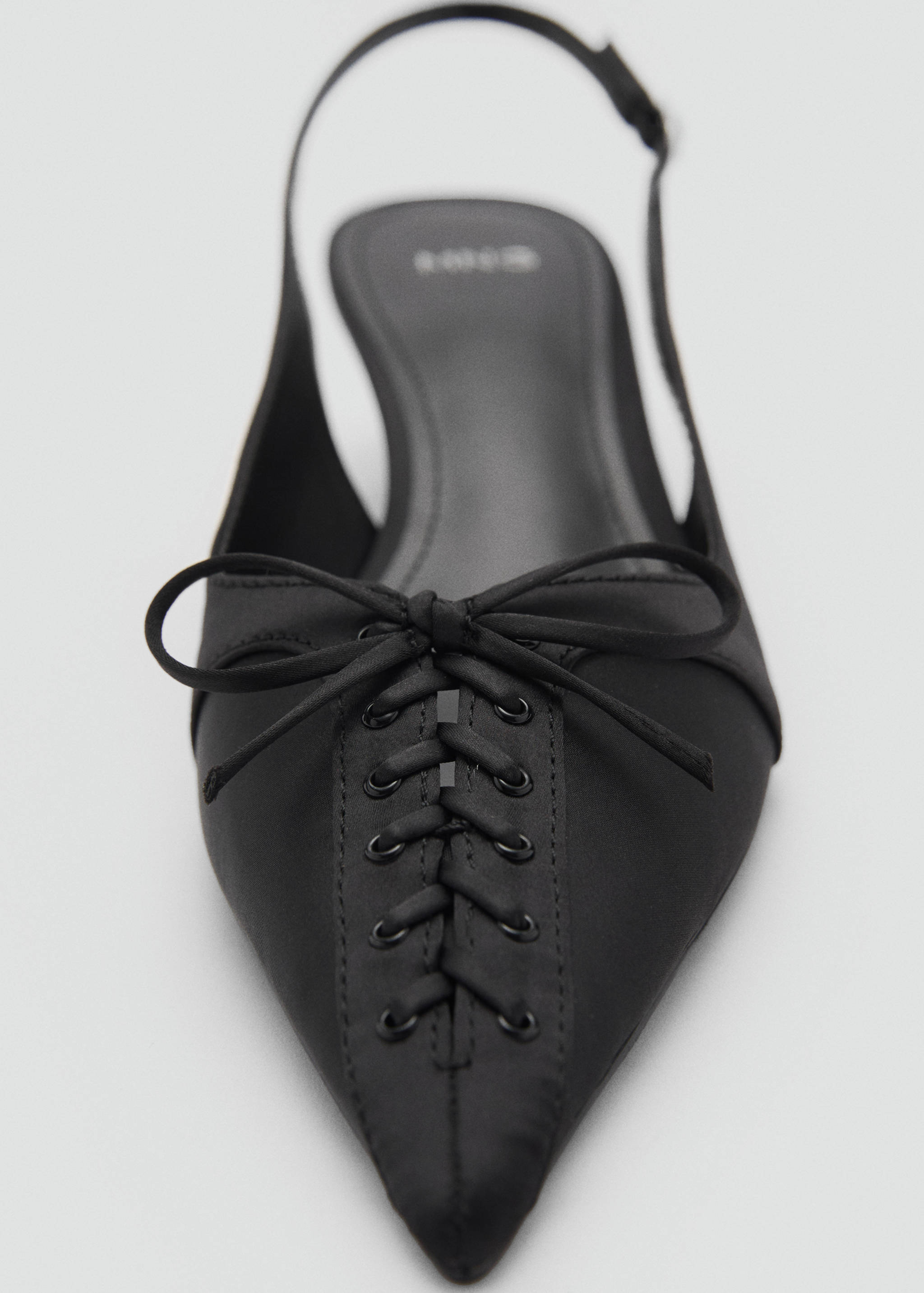 蝴蝶结尖头高跟鞋 - null