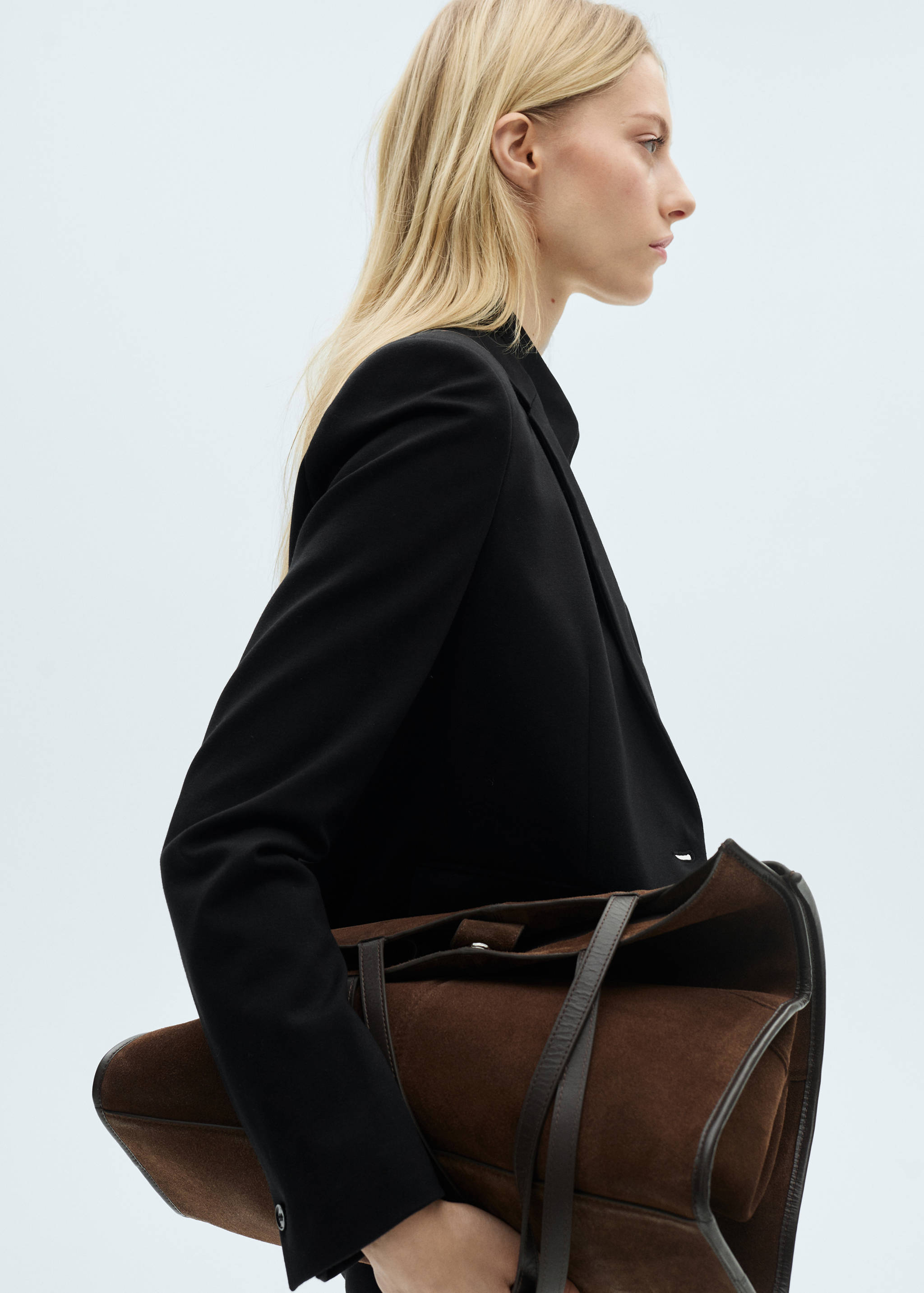 Suit blazer with flap pockets - Medium plane