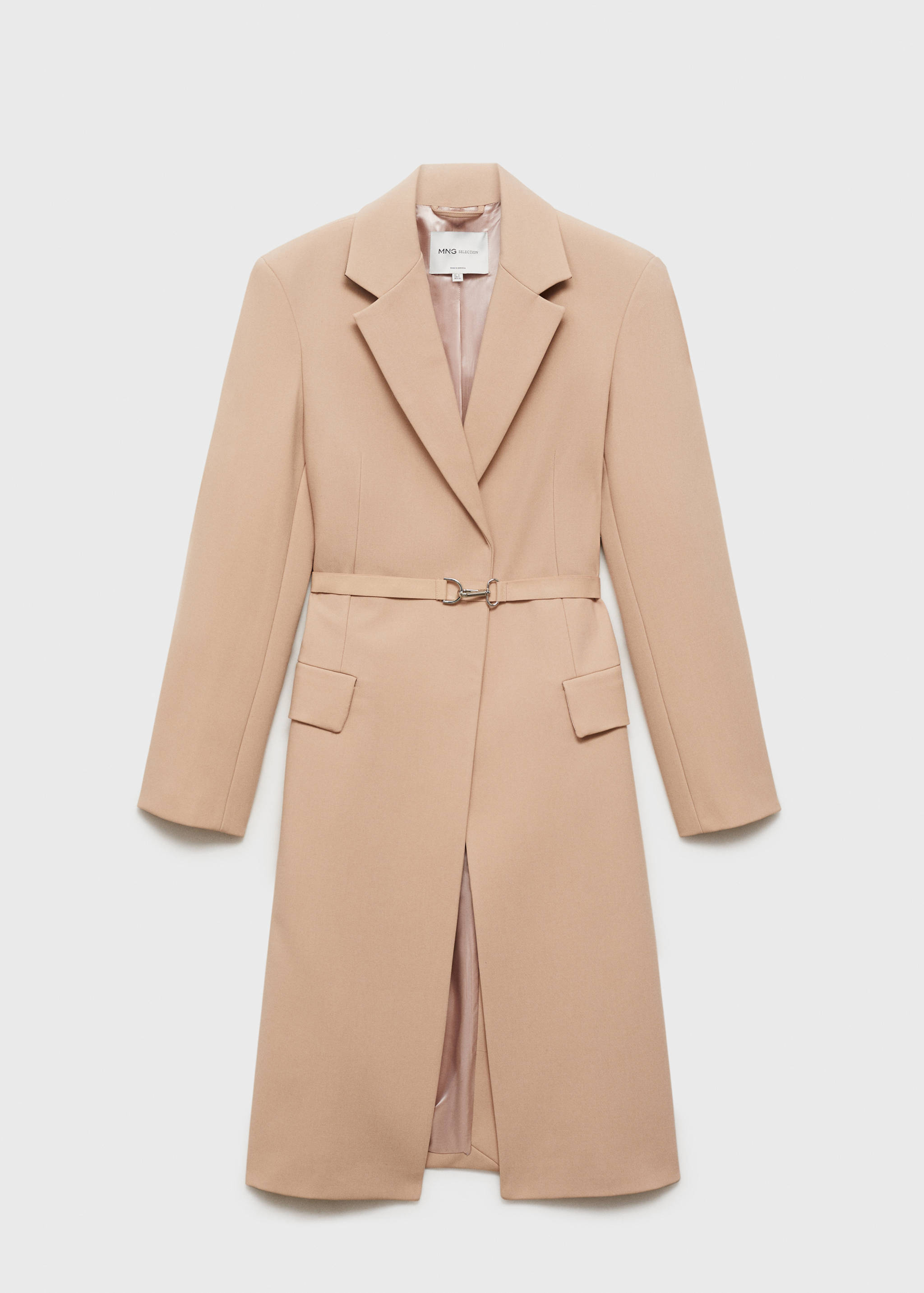 Woollen coat with belt - Article without model