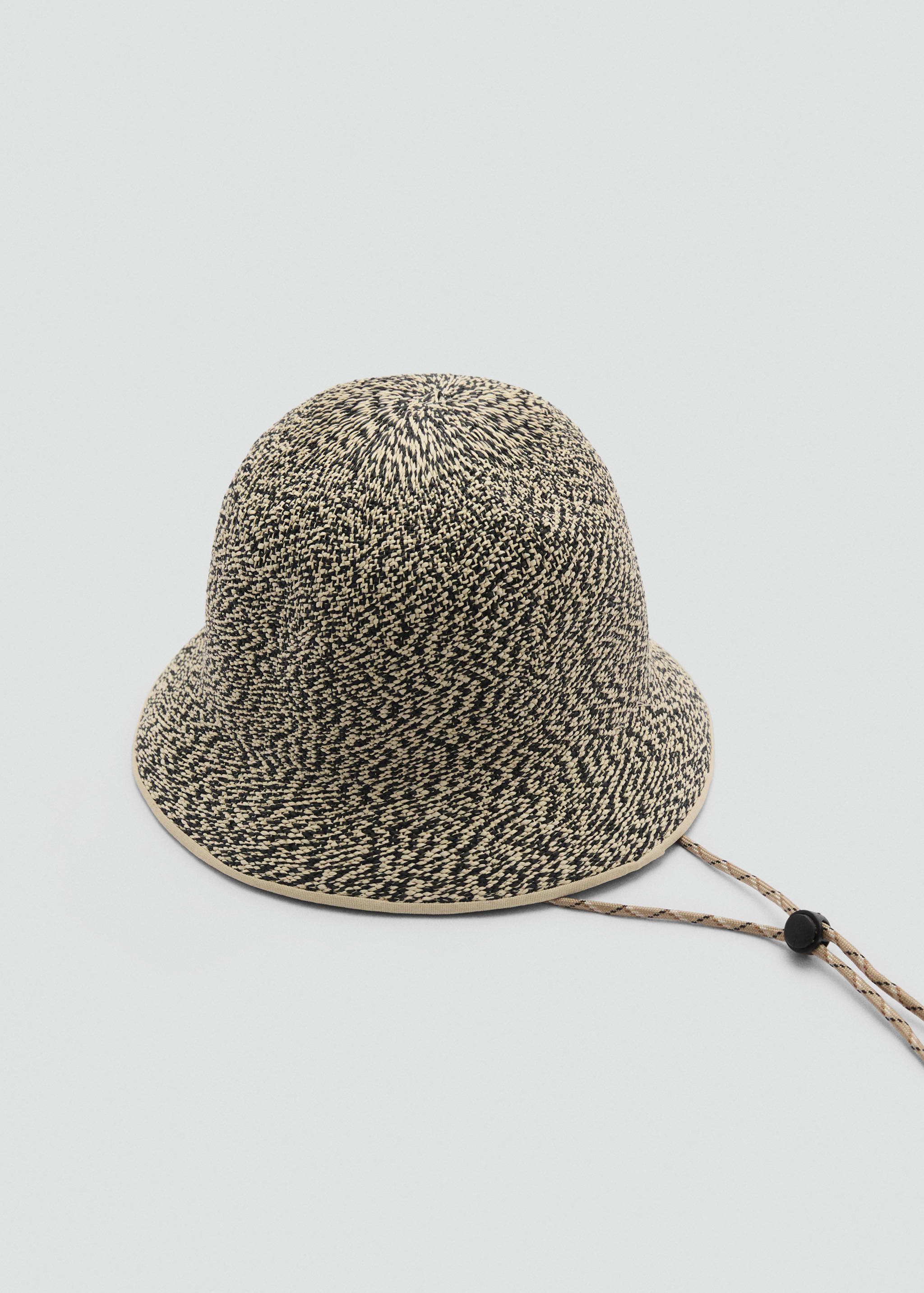 Straw bucket hat - Medium plane